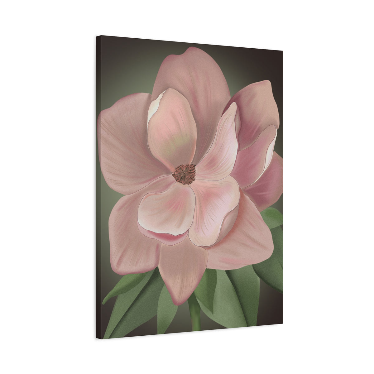 Matte Canvas, Stretched, 1.25" Pink Flowers