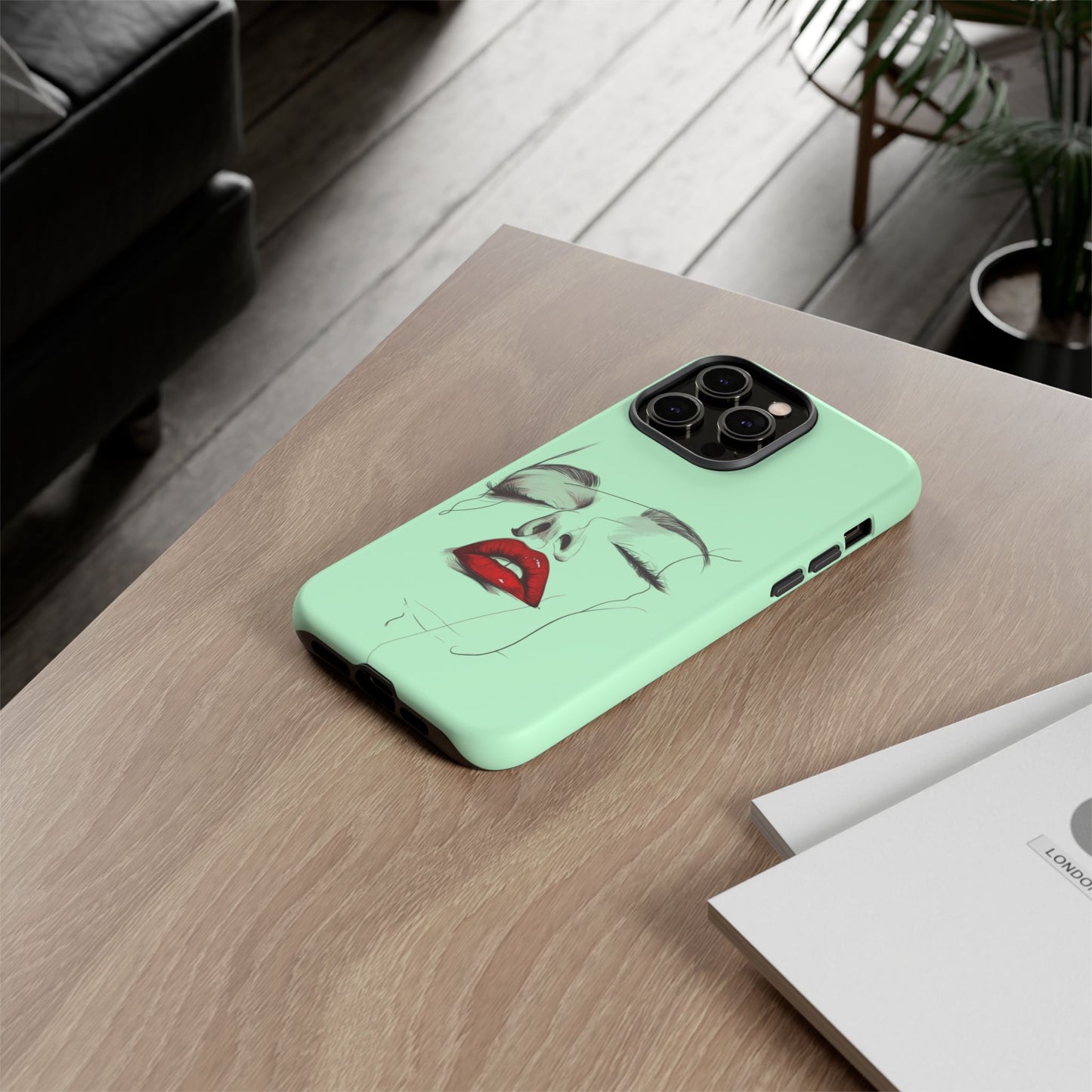 Stylish Phone Case, Artistic Phone Cover, Trendy Tech Accessory, Unique Cell Phone Protector, Gift for Her, Modern Aesthetic