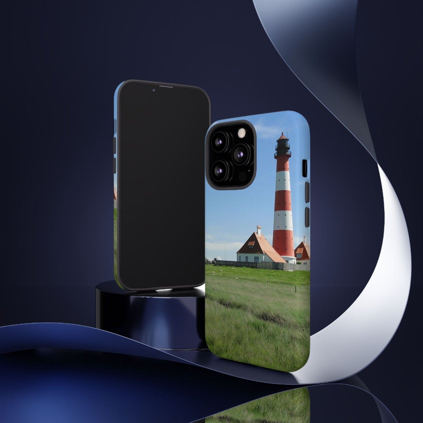 Lighthouse Phone Case - Coastal Vibes, Nautical Gift, Ocean Lover Accessory, Beach Aesthetic, Customizable Design