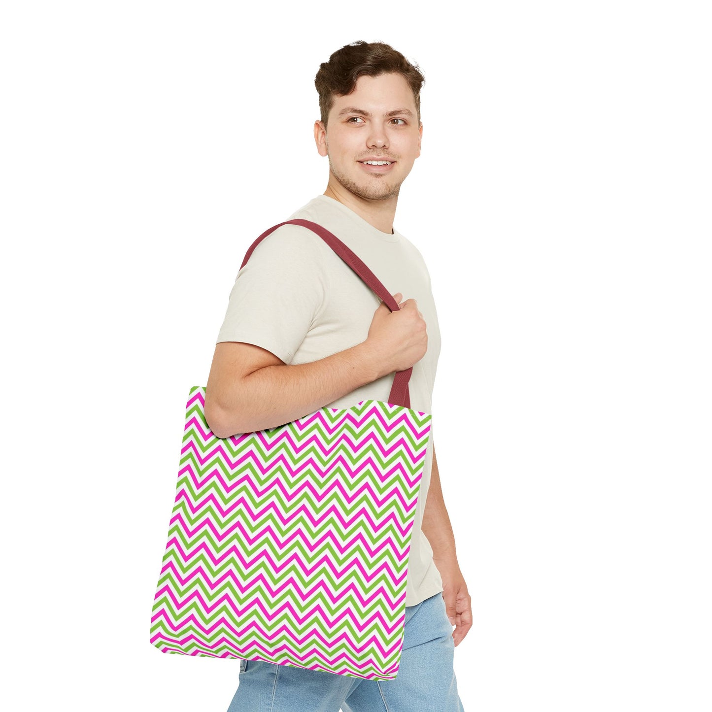 Colorful Chevron patter Tote Bag Stylish Eco-Friendly Shopping Tote