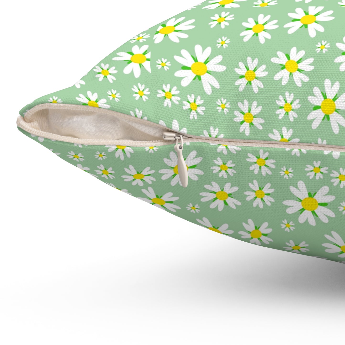 Spring Floral Square Pillow, Cozy Home Decor, Flower Accent Pillow, Gift for Garden Lovers, Living Room Cushion