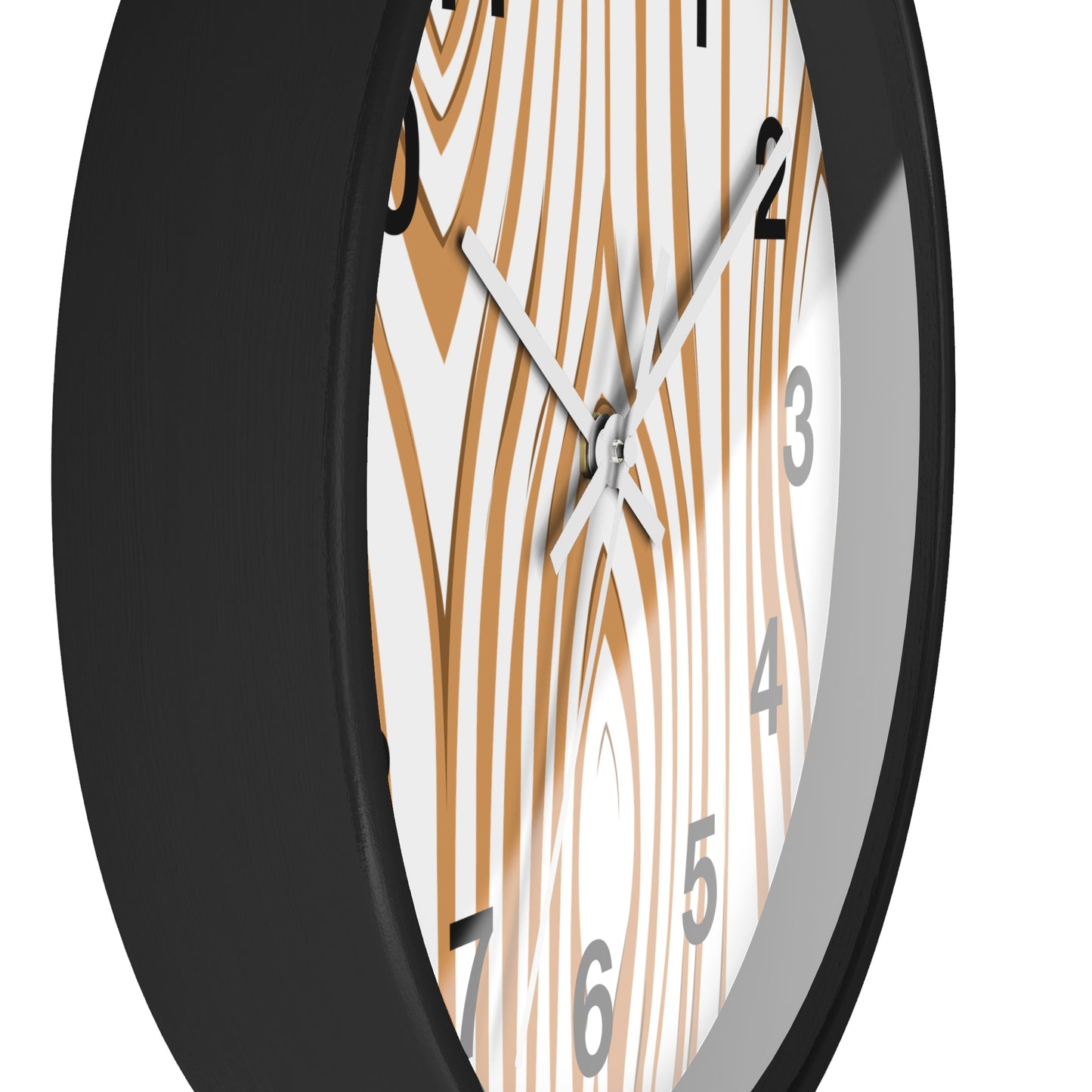 Rustic Wood Grain Wall Clock, Home Decor Clock, Modern Timepiece, Gift for Her, Unique Wall Art, Kitchen Clock, Natural Style Decoration