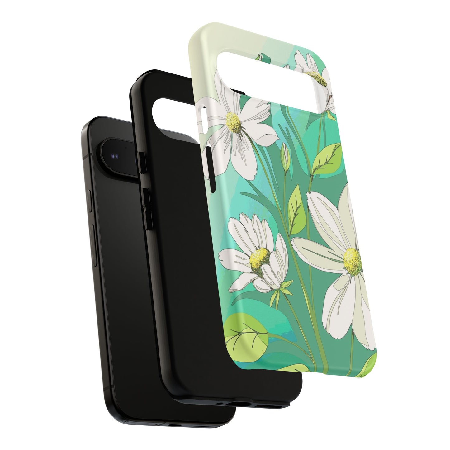 Floral Phone Case, Tough Cases, Flower Design, Nature Inspired, Eco-Friendly Cover, Unique Gift for Her, Spring Accessories