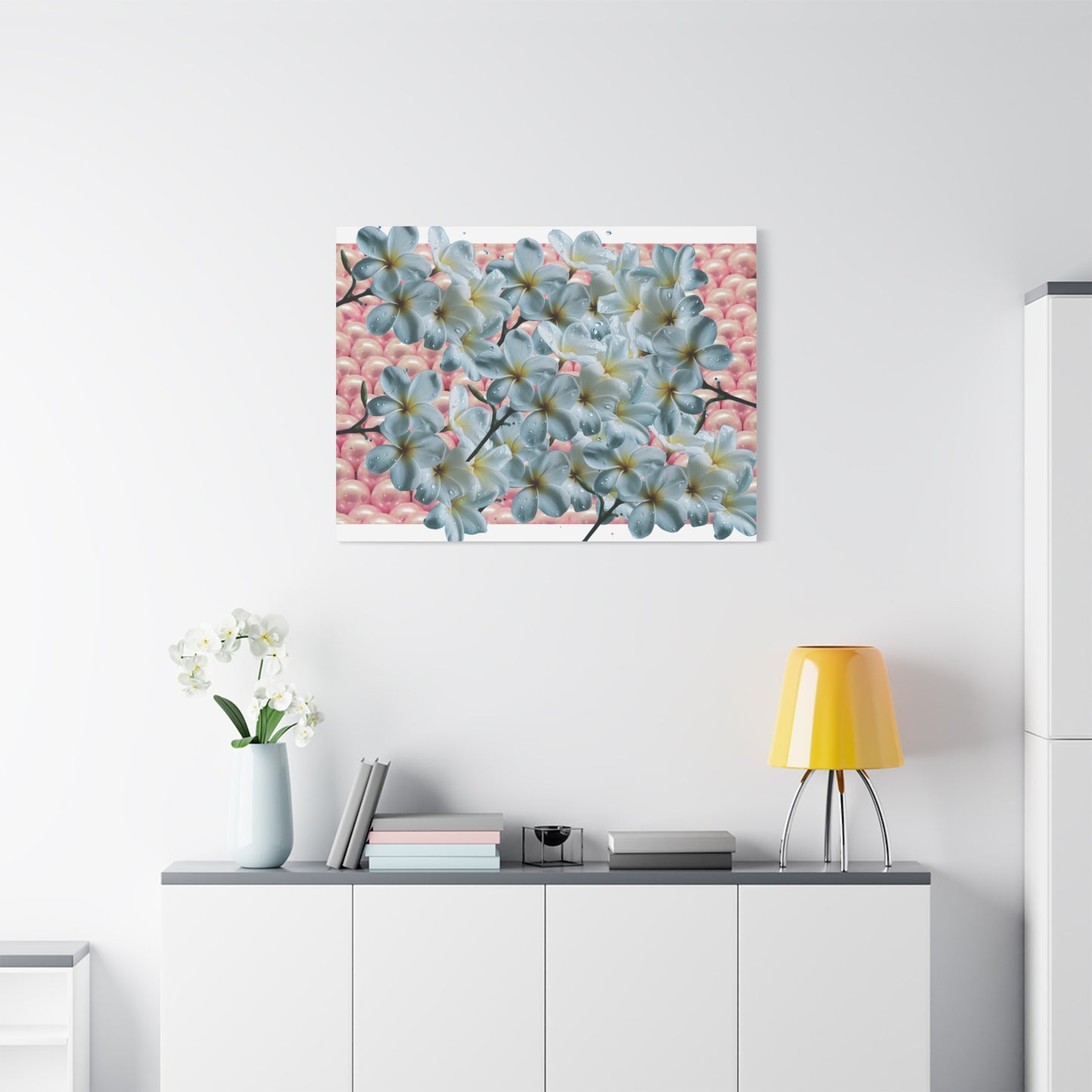 Floral Canvas Art Print - Elegant Home Decor, Botanical Wall Art, Gift for Her, Mother's Day Decoration, Vibrant Flower Artwork