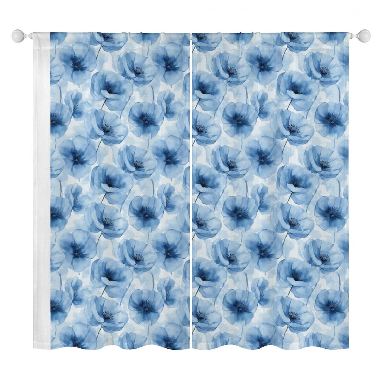Sheer Curtain Flowers