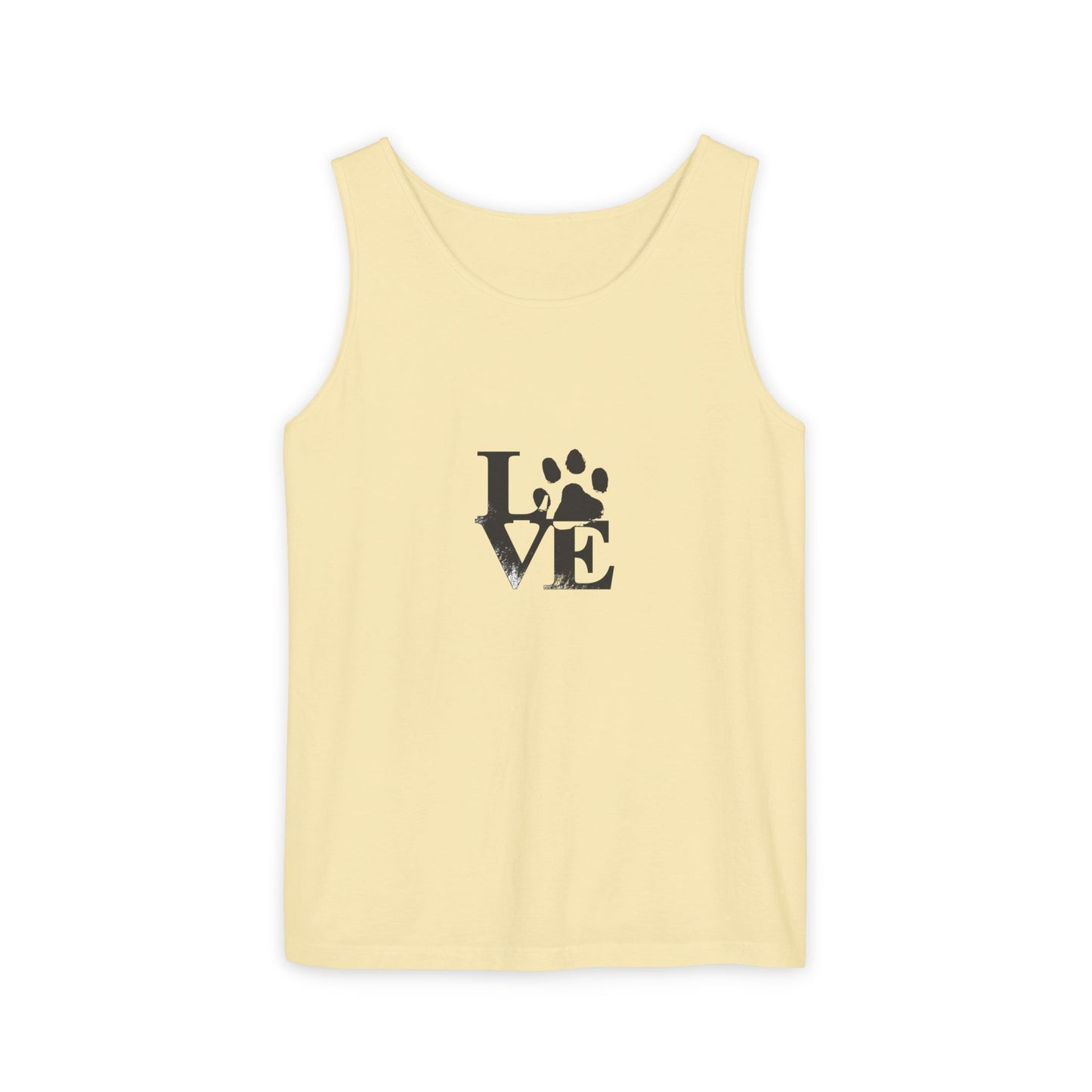 Paw Print Love Tank Top | Animal Lover Gift, Summer Tee, Pet Adoption Support, Casual Wear, Gift for Dog Mom/Dad