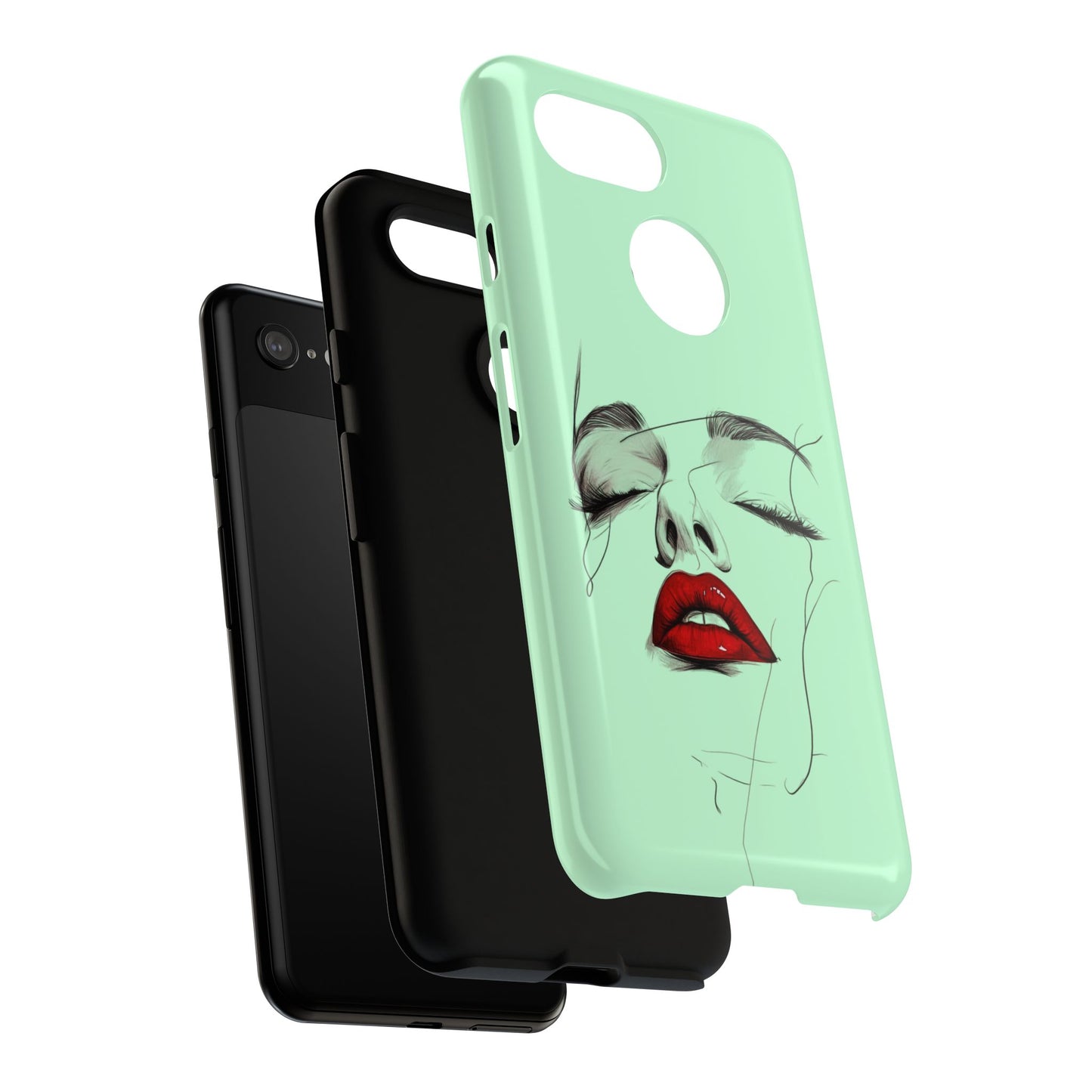 Stylish Phone Case, Artistic Phone Cover, Trendy Tech Accessory, Unique Cell Phone Protector, Gift for Her, Modern Aesthetic
