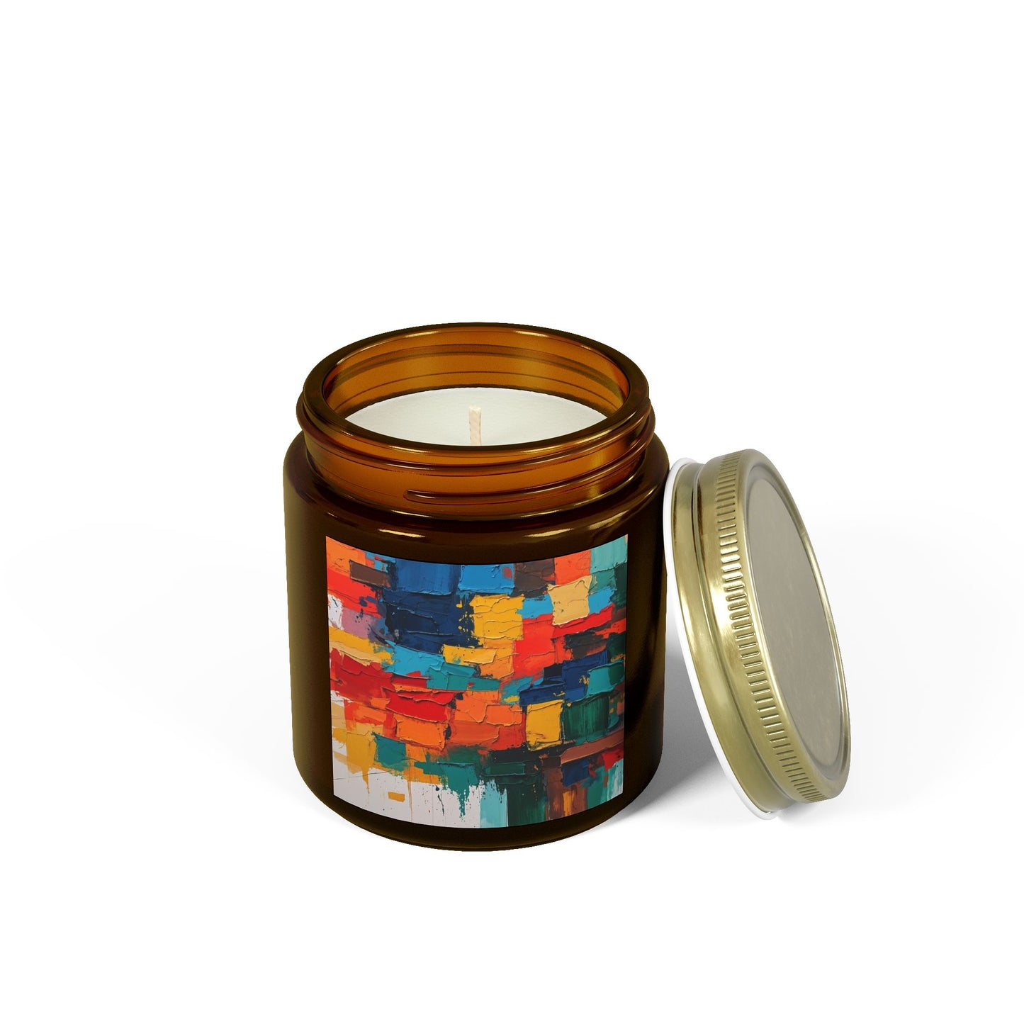 Scented Candles, Coconut Apricot Wax (4oz, 9oz) - Multi color