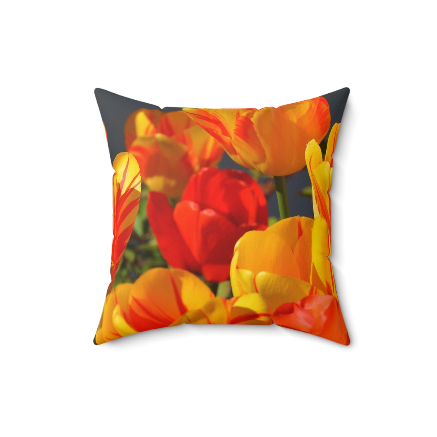 Vibrant Floral Throw Pillow - Perfect for Spring Decor, Home Accent