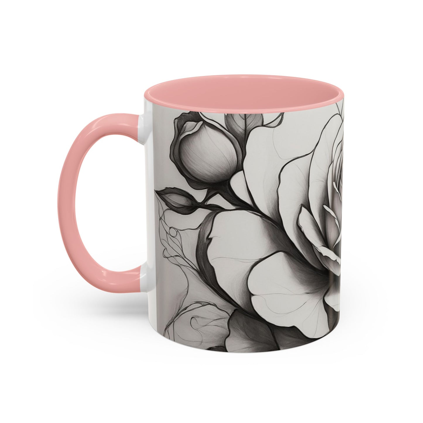 Elegant Floral Coffee Mug - Perfect Gift for Flower Lovers, Mother's Day, Birthdays, Home Decor, Office Use