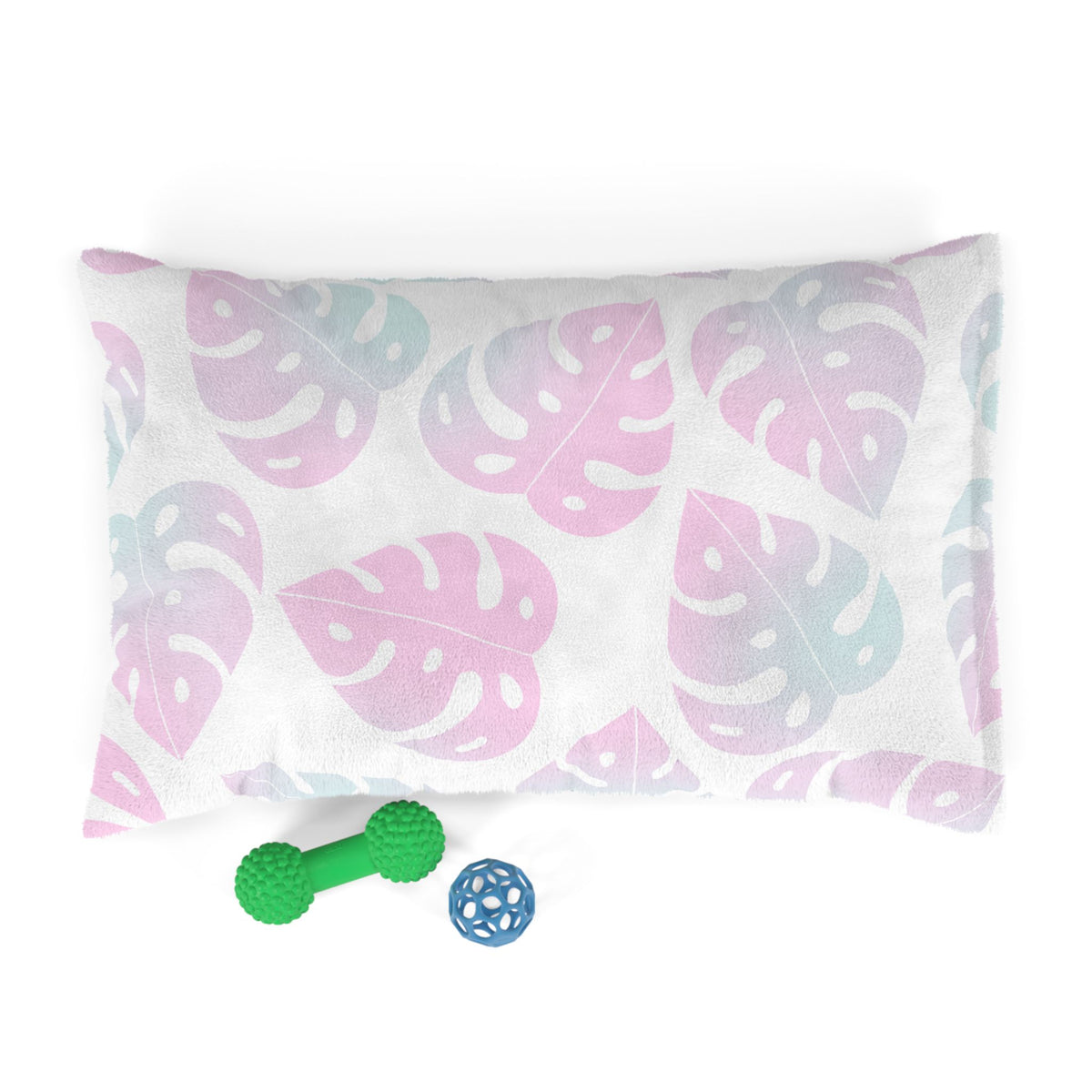 Tropical Pet Bed for Cozy Naps, Soft Leaf Patterned Dog Bed, Cat Bed, Pet Sleeping Pillow, Floral Pet Accessories