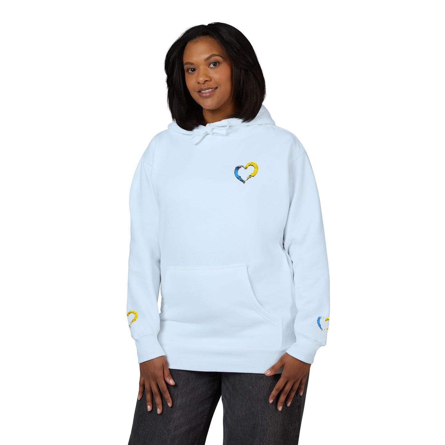 Colorful Heart Unisex Fleece Hoodie | Cozy Gift for Friends, Valentine's Day, Anniversary, Casual Wear, Spring Fashion