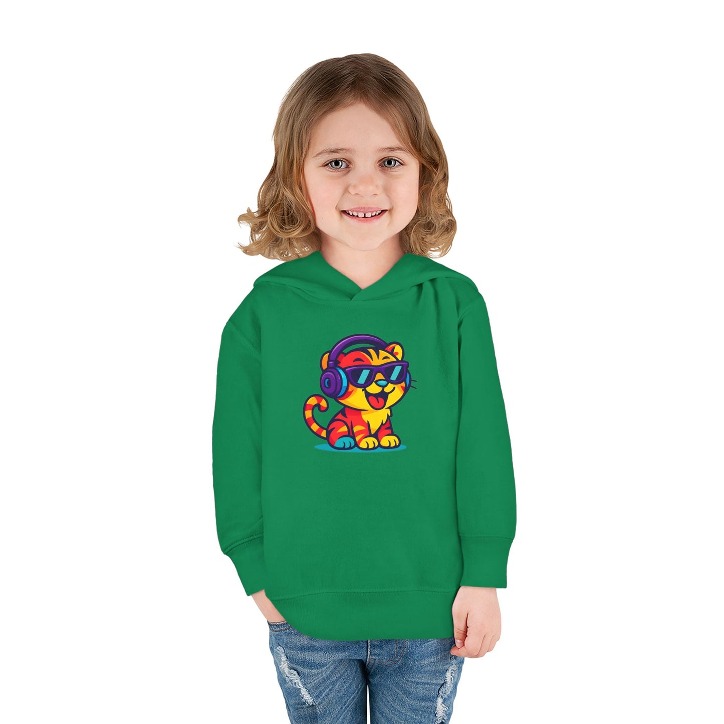 Colorful Tiger Hoodie for Toddlers | Fun Pullover for Kids, Cute Toddler Apparel, Kids' Gift, Birthday Present, Playtime Wear
