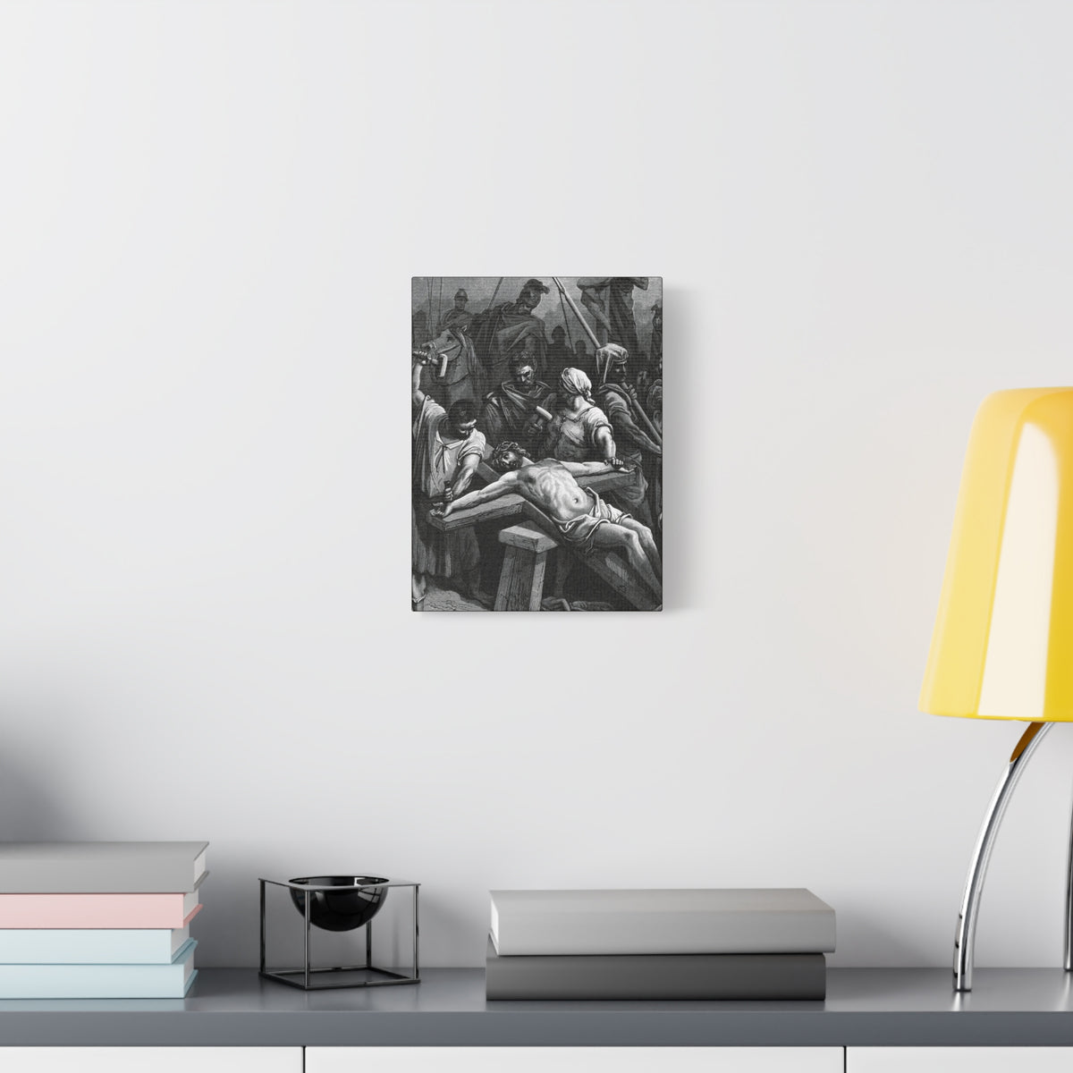 Crucifixion Art Matte Canvas Print – Stretched Religious Wall Decor