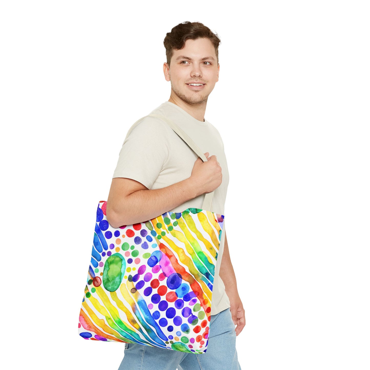 Colorful Abstract Tote Bag, Beach Bag, Shopping Bag, Summer Accessory