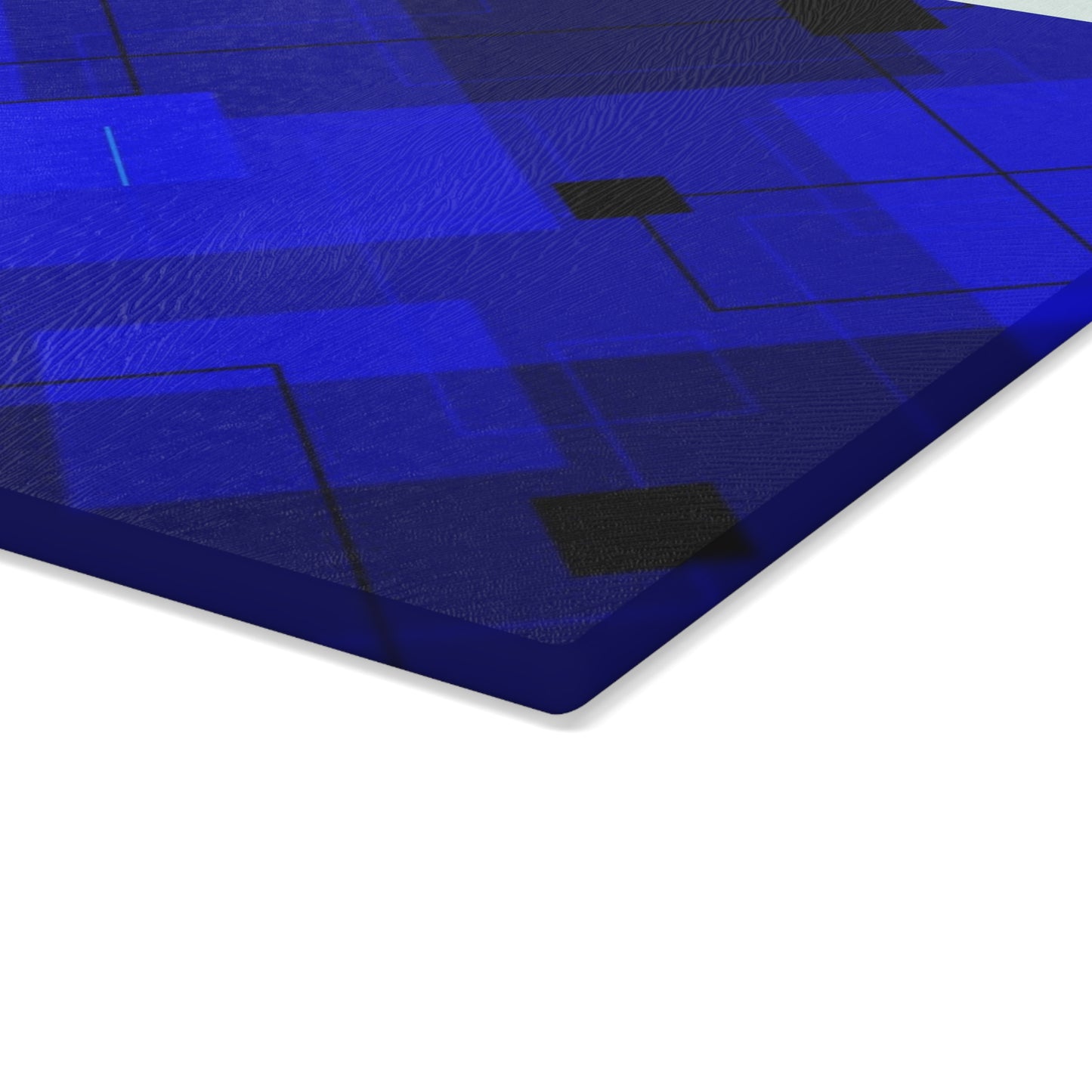 Geometric Glass Cutting Board - Modern Kitchen Decor, Unique Gift for Chefs, Housewarming, Wedding, Stylish Kitchen Accessory
