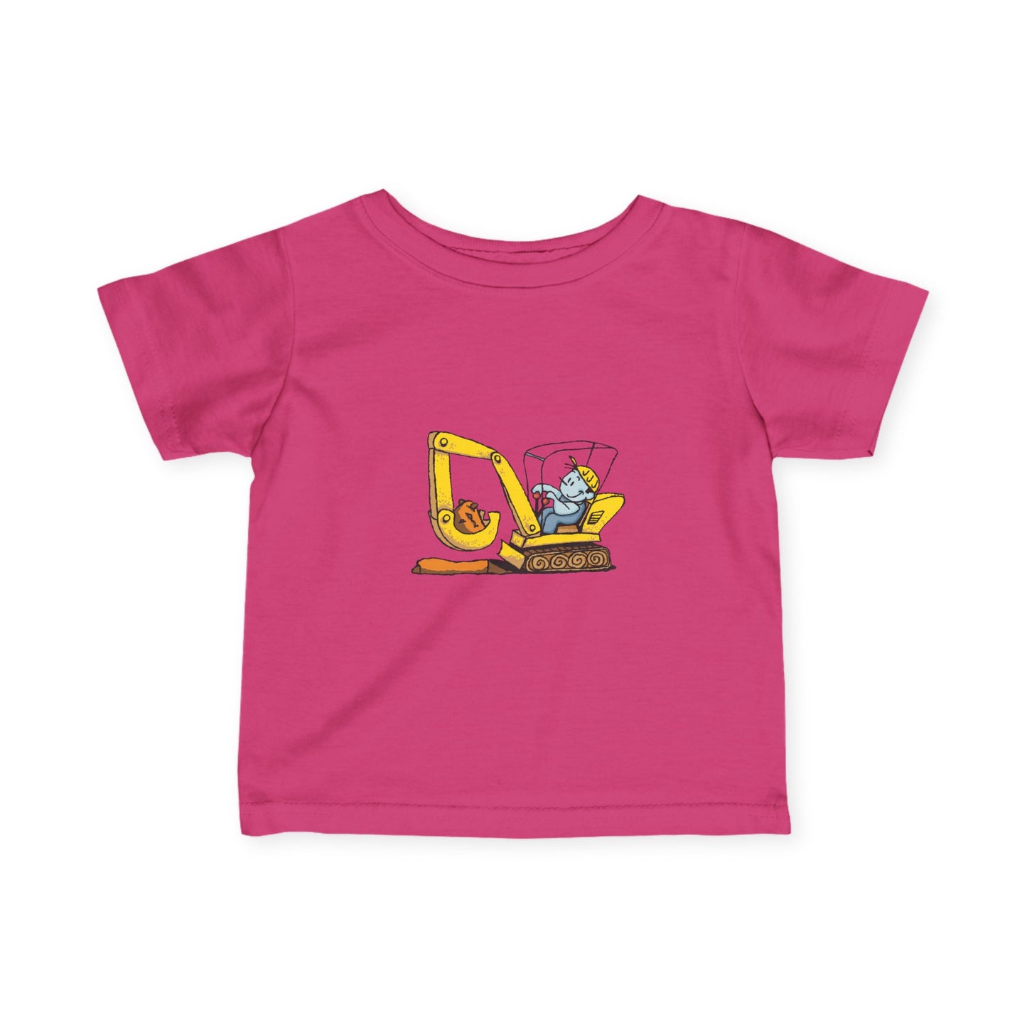 Cute Construction Theme Infant Tee, Baby T-Shirt, Toddler Clothing, Birthday Gift, Playful Outfit, Unique Baby Wear
