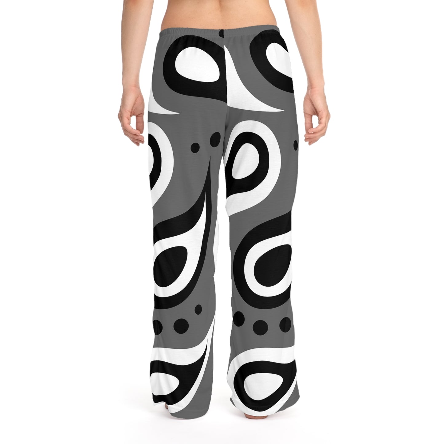 Trendy Women's Pajama Pants - Monochrome Bohemian Lounge Wear