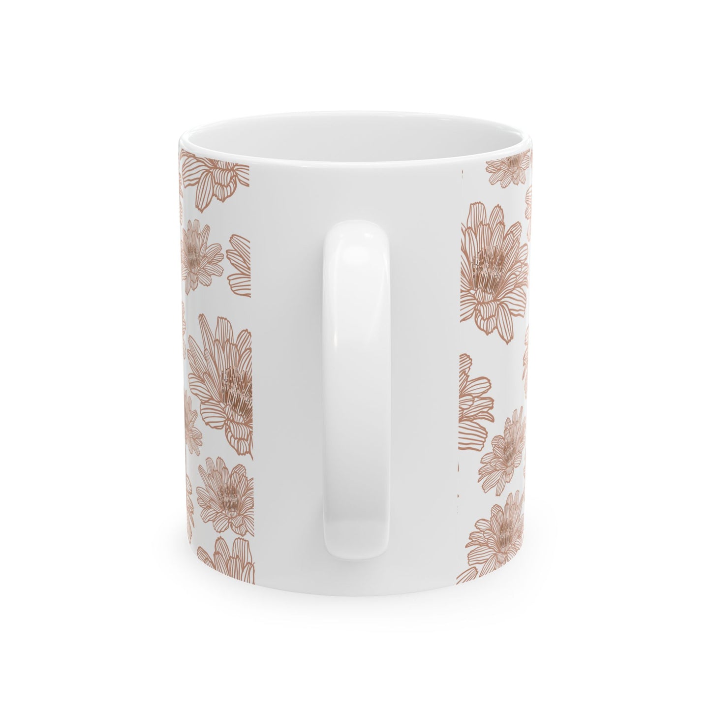 Floral Ceramic Mug, Tea Lover Gift, Coffee Mug, Vintage Style Mug, Housewarming Gift, Wedding Favor