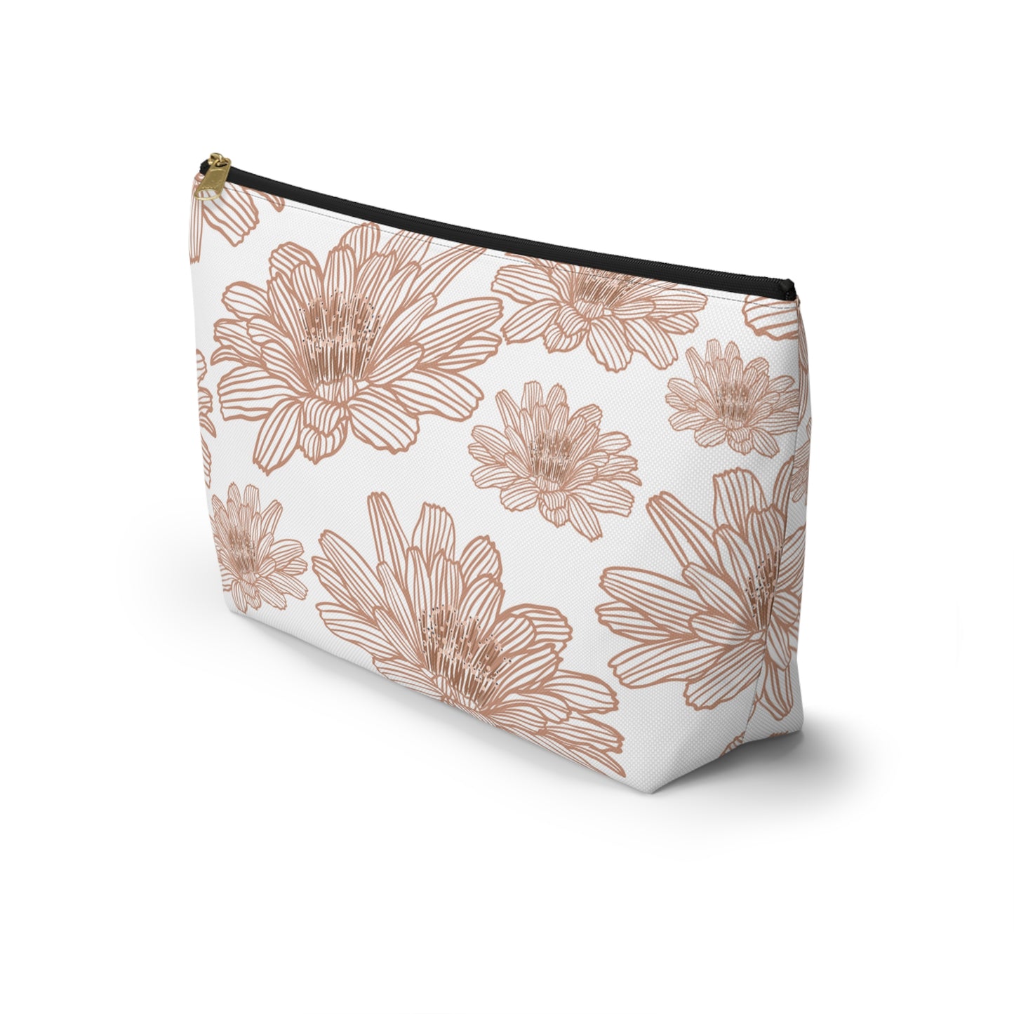 Floral Accessory Pouch - Chic Makeup Bag, Travel Organizer, Gift for Her, Floral Print Pouch, Flower Design Zipper Bag
