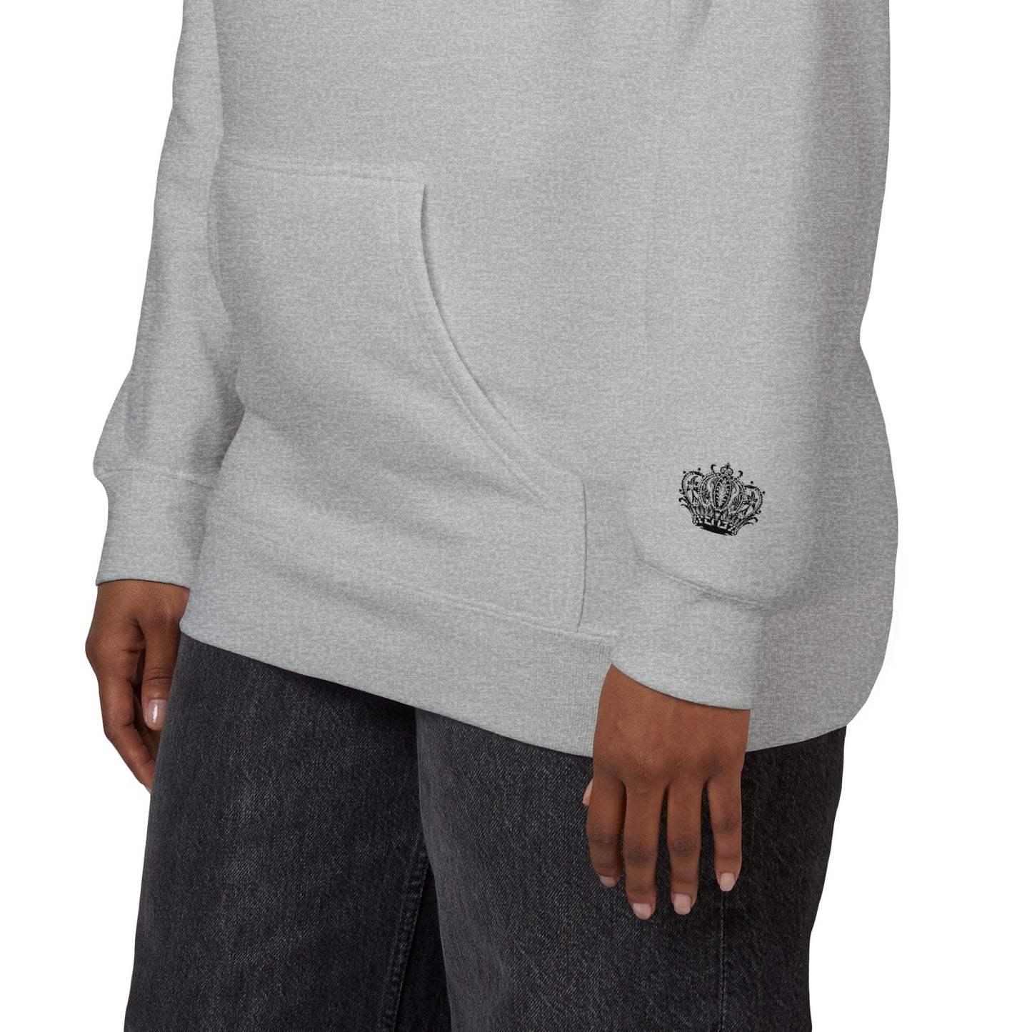 Crown Floral Unisex Fleece Hoodie | Cozy Streetwear, Perfect Gift for Him & Her, Autumn Fashion, Casual Wear, Trendy Outfit