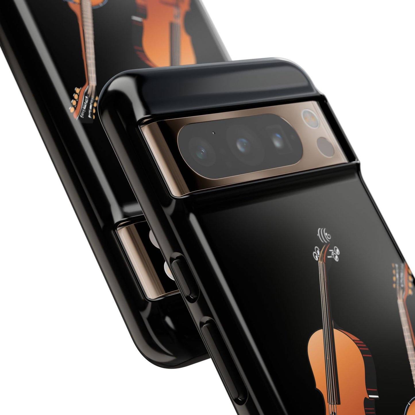Musical Instrument Phone Case - Violin & Banjo Design, Music Lover Gift, Unique Phone Cover, Holiday Gift, Durable Tough Cases
