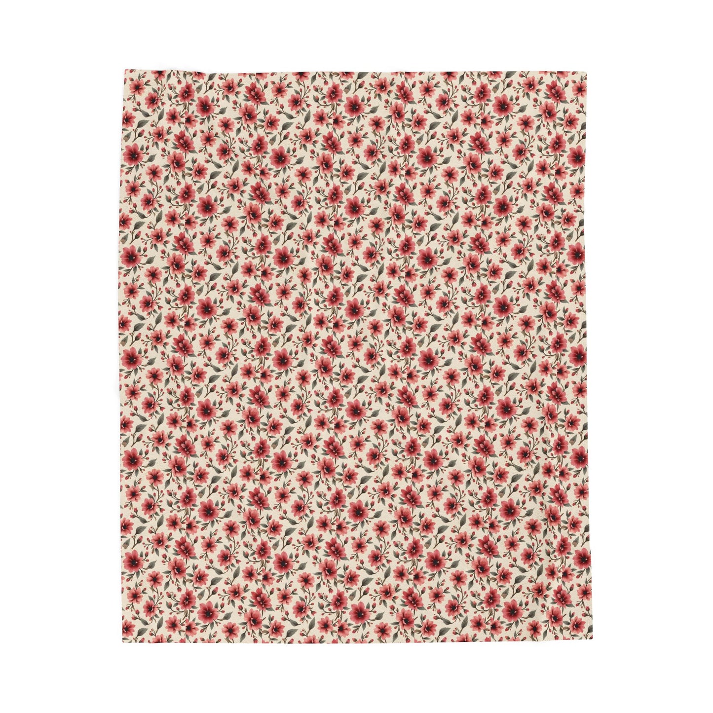 Cozy Floral Velveteen Plush Blanket | Perfect for Home Decor, Gifts, Couch, Travel, Holidays, Soft Throw for Relaxation