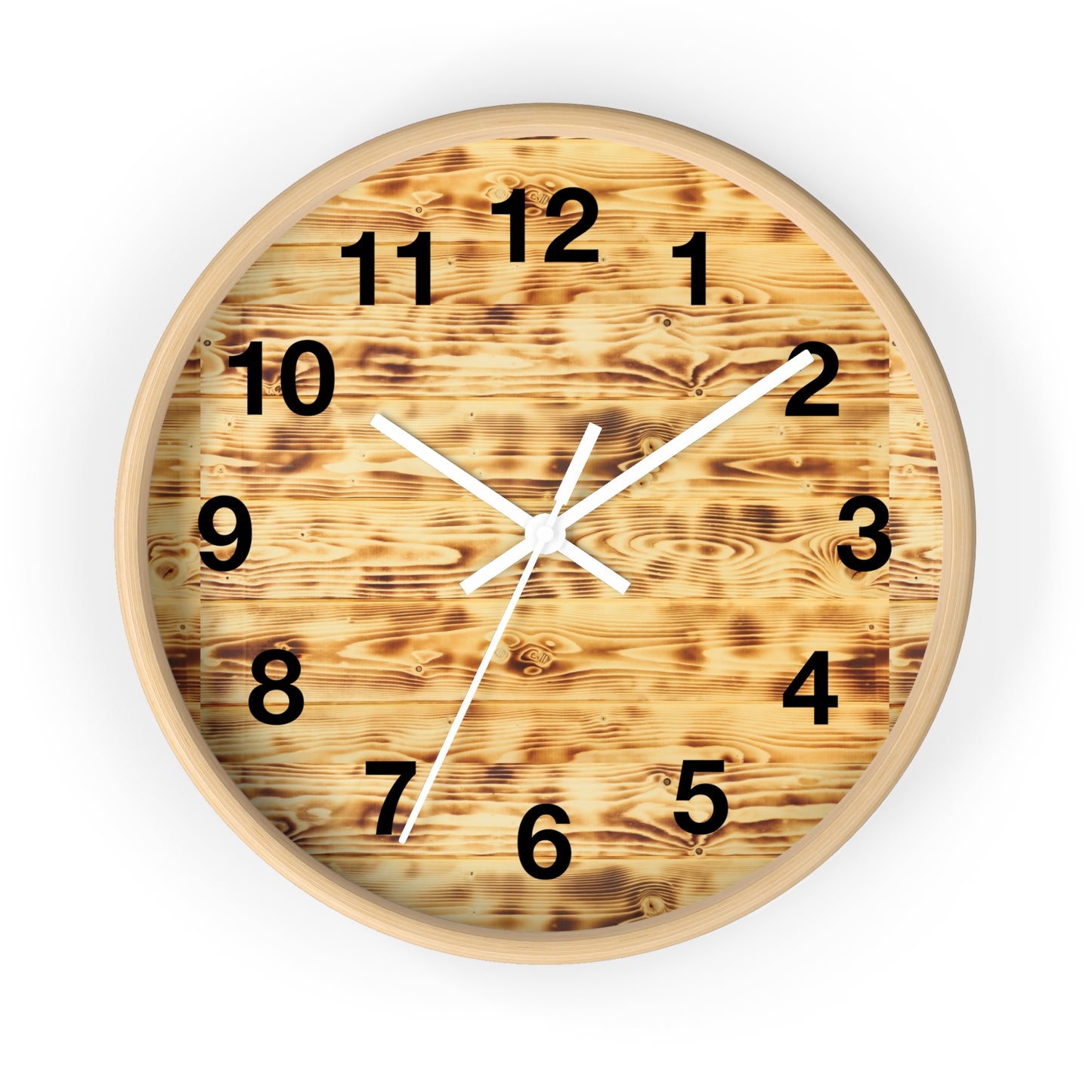 Rustic Wood Wall Clock | Natural Decor, Home Office Gift, Farmhouse Style, Timepiece, Unique Wall Art