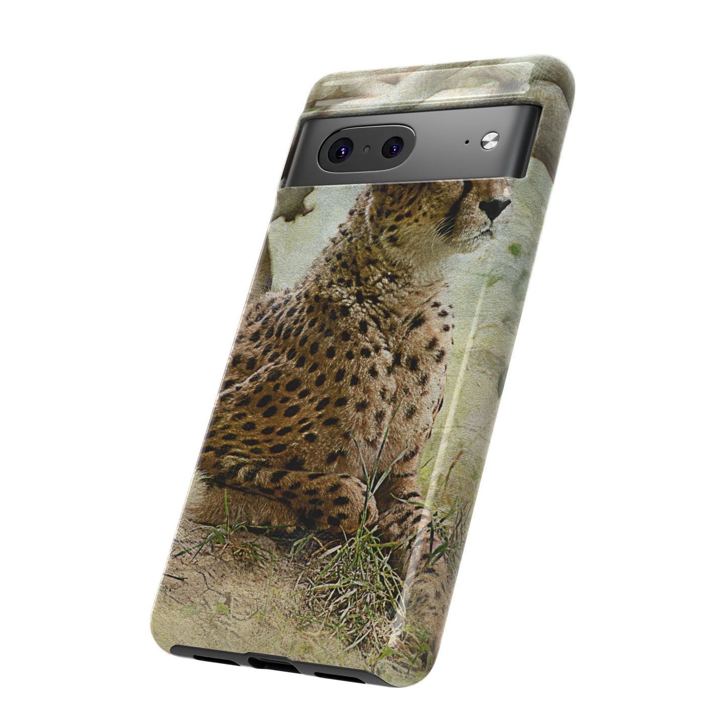 Cheetah Phone Case, Tough Cases, Animal Lover Gift, Wildlife Protection, Eco-Friendly Mobile Cover, Unique Phone Accessory