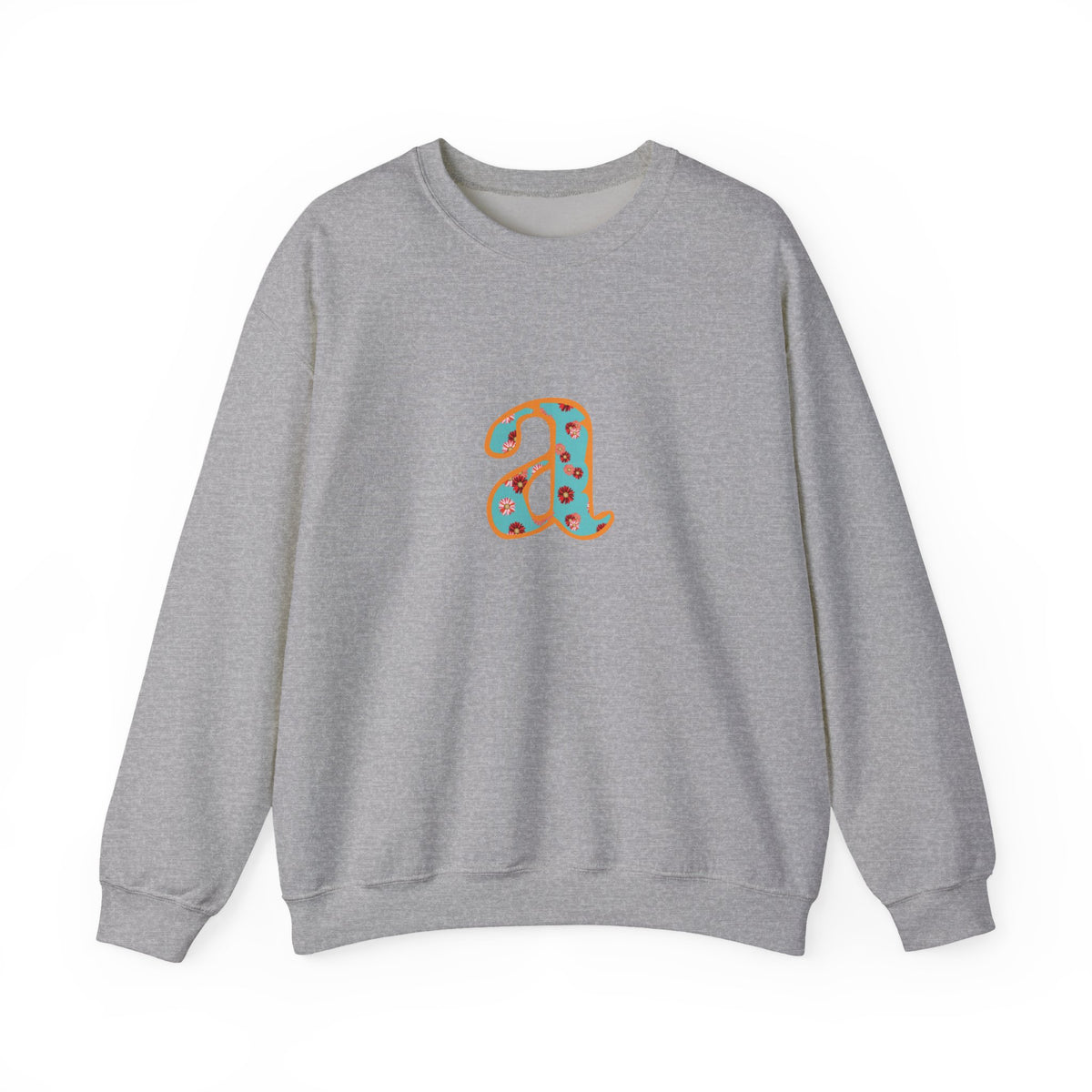 Personalized Initial Sweatshirt, Cozy Unisex Crewneck, Custom Gift for Her, Monogrammed Apparel, Perfect for Birthdays and Holidays