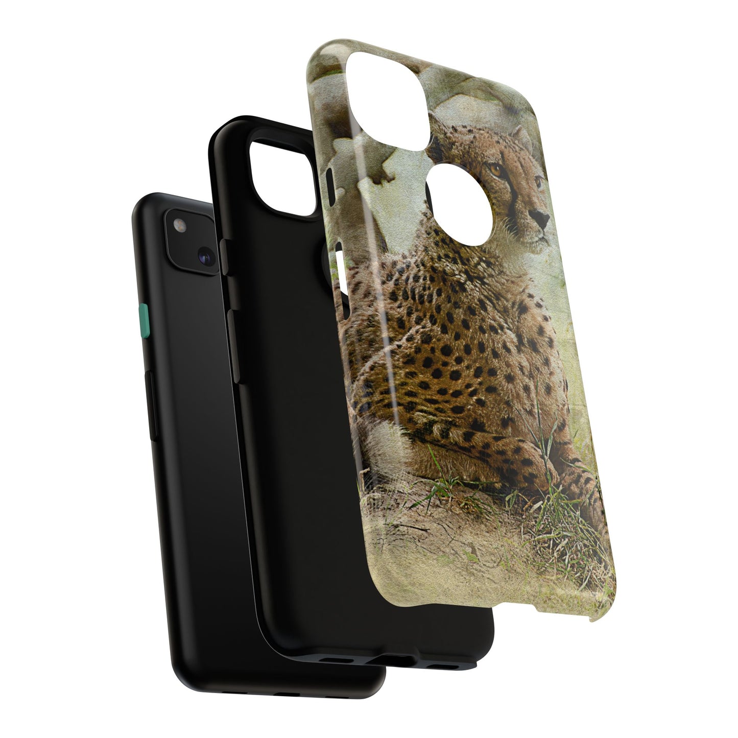 Cheetah Phone Case, Tough Cases, Animal Lover Gift, Wildlife Protection, Eco-Friendly Mobile Cover, Unique Phone Accessory