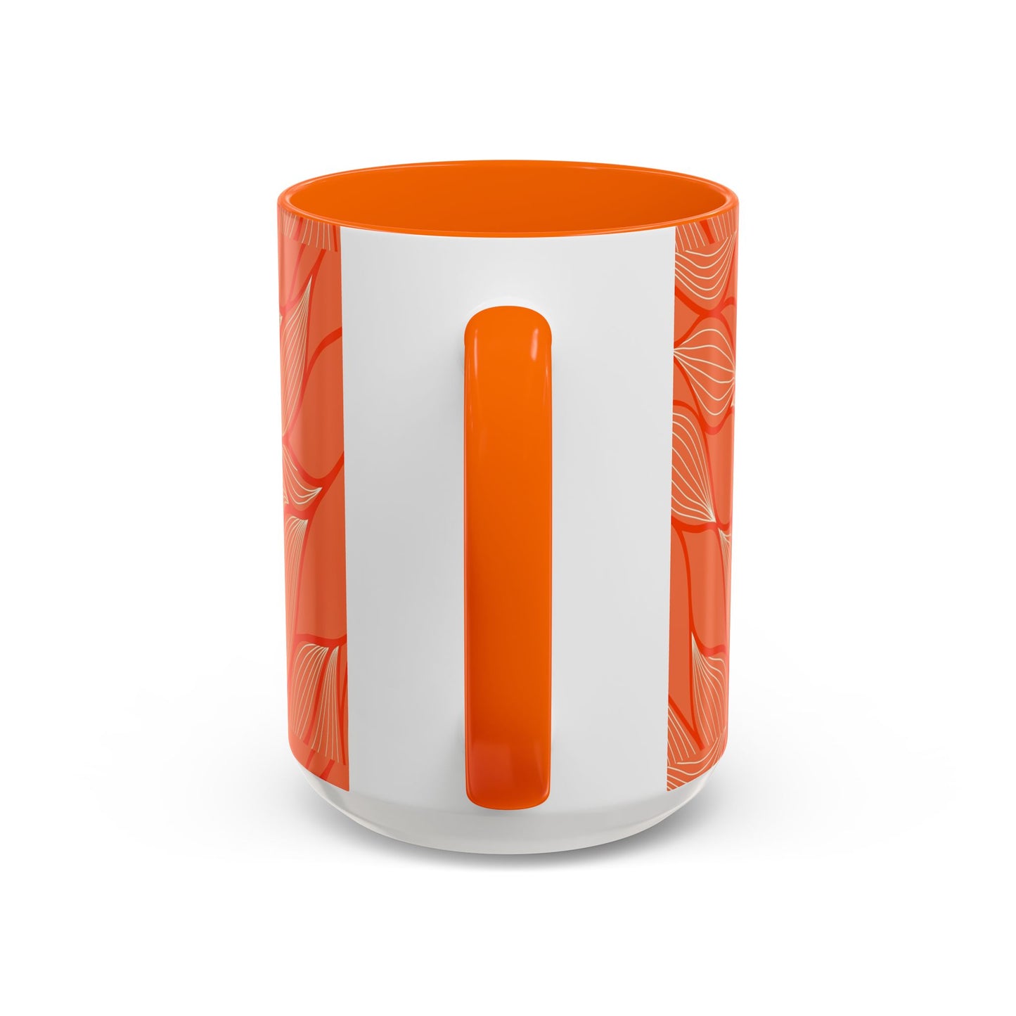 Stylish Accent Coffee Mug, Floral Pattern Drinkware, Unique Gift for Coffee Lovers, Home Decor, Kitchenware, Vibrant Design