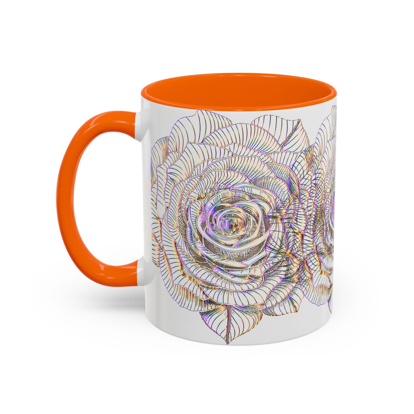 Holographic Floral Coffee Mug - Perfect Gift for Plant Lovers, Home Decor, Tea & Coffee Lovers, Mother's Day, Birthdays
