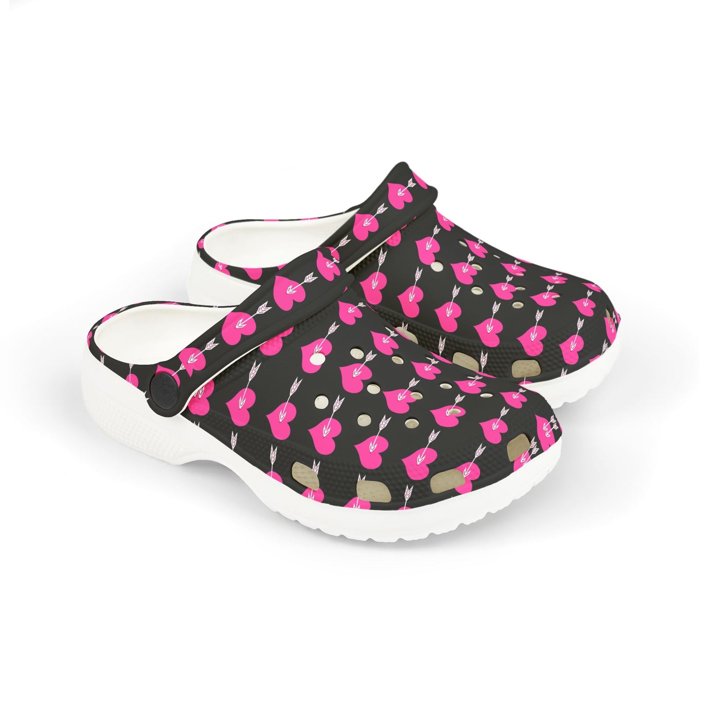 Kid's Heart Pattern Clogs - Fun & Colorful EVA Foam Shoes, Playful Footwear for Kids, Summer Adventures, Birthday Gift, Everyday Wear