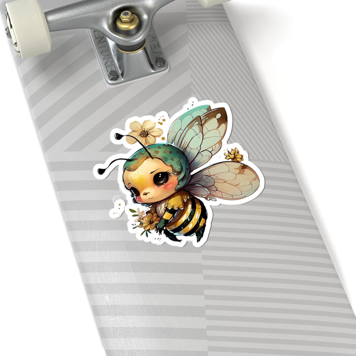 Whimsical Bee Stickers for Nature Lovers, Cute Insect Decor, Flower Child Gifts, Eco-Friendly, Laptop, Water Bottle, Journals