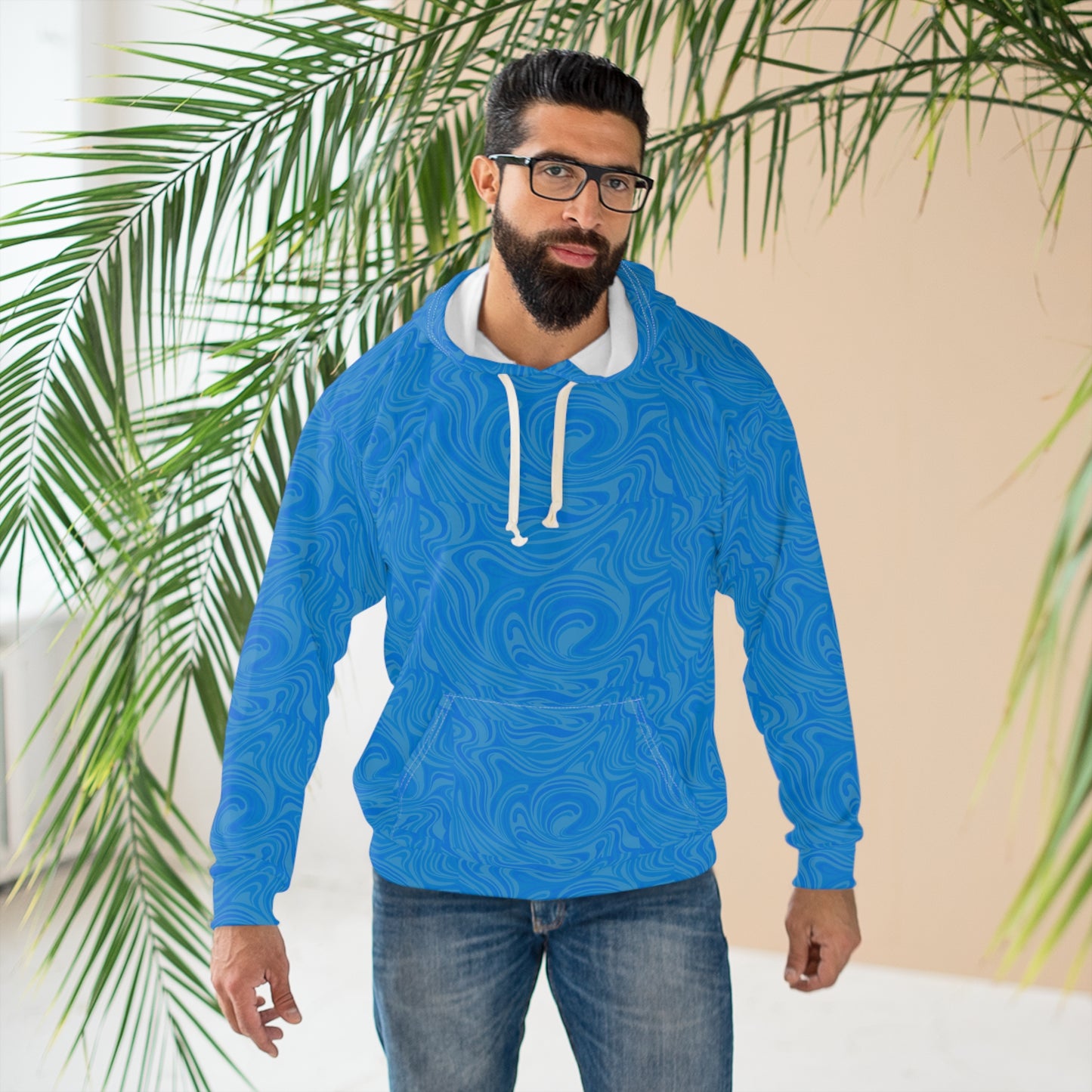 Vibrant Swirl Unisex Pullover Hoodie, Cozy Hoodie, Trendy Sweatshirt, Stylish Apparel, Perfect Gift for Him/Her, Casual Wear