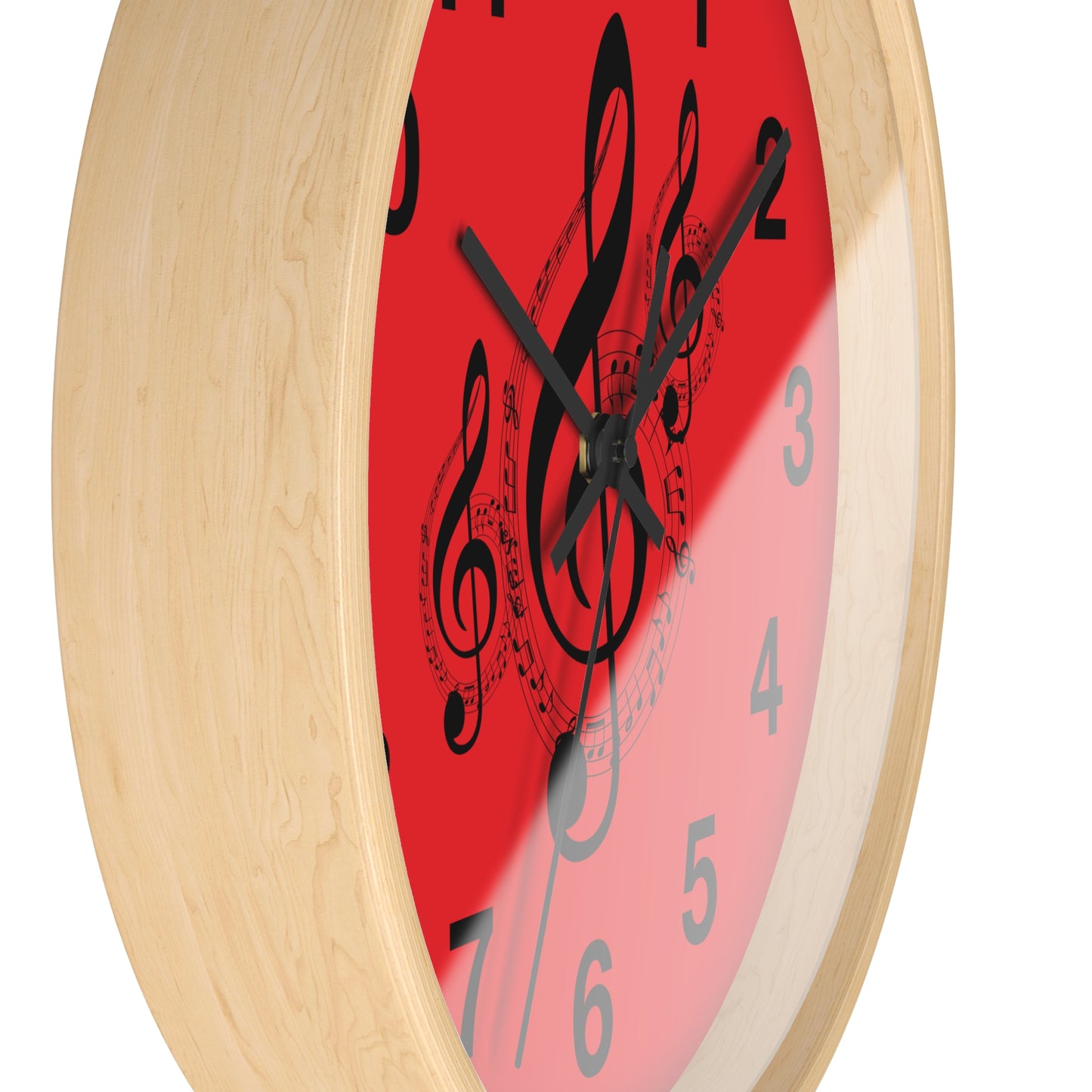 Musical Note Wall Clock - Perfect for Music Lovers, Gift for Musicians