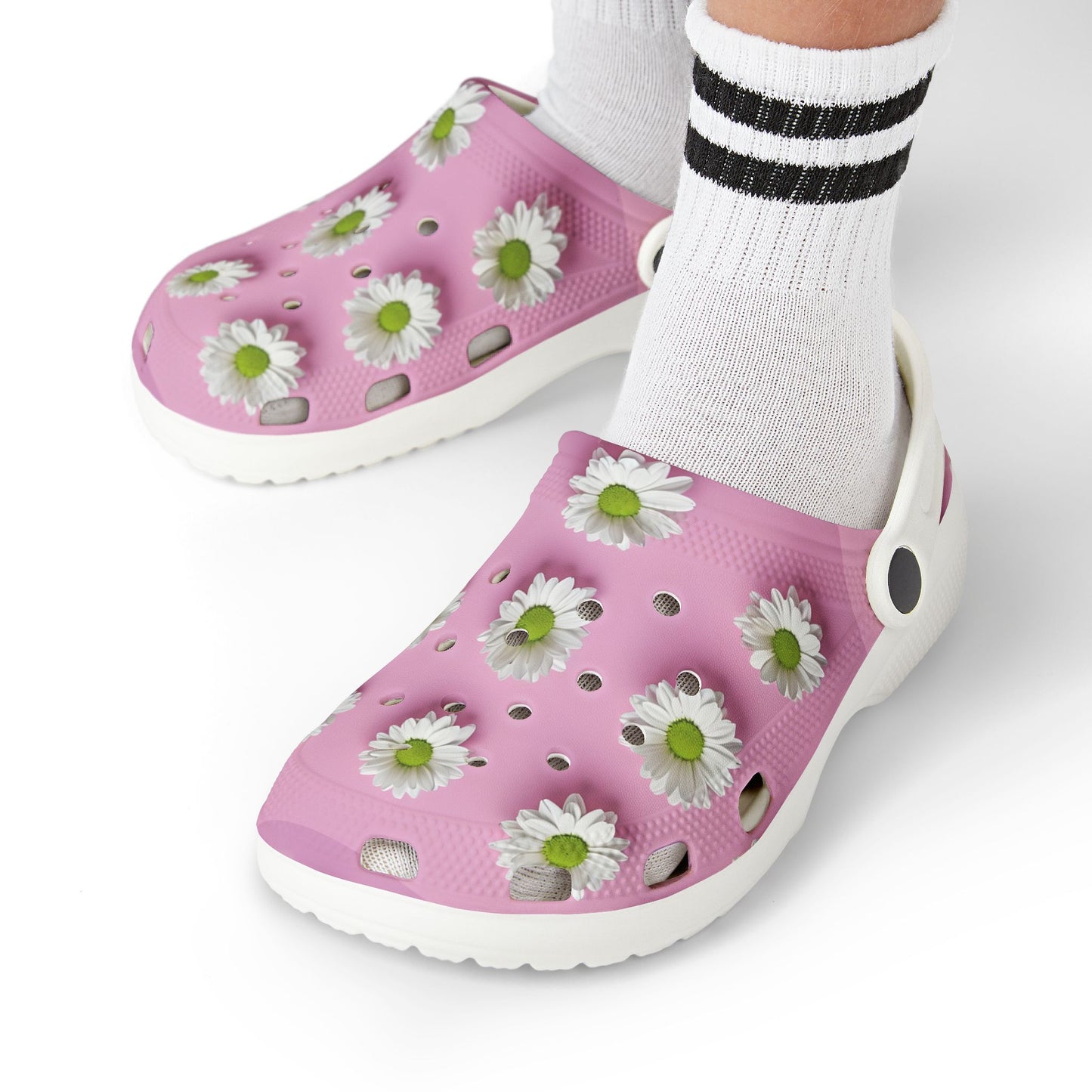Kids' Floral Clogs, Fun Garden Style Footwear, Perfect for Summer Play, Birthday Gifts, Outdoor Adventures, Easy Slip-On Design