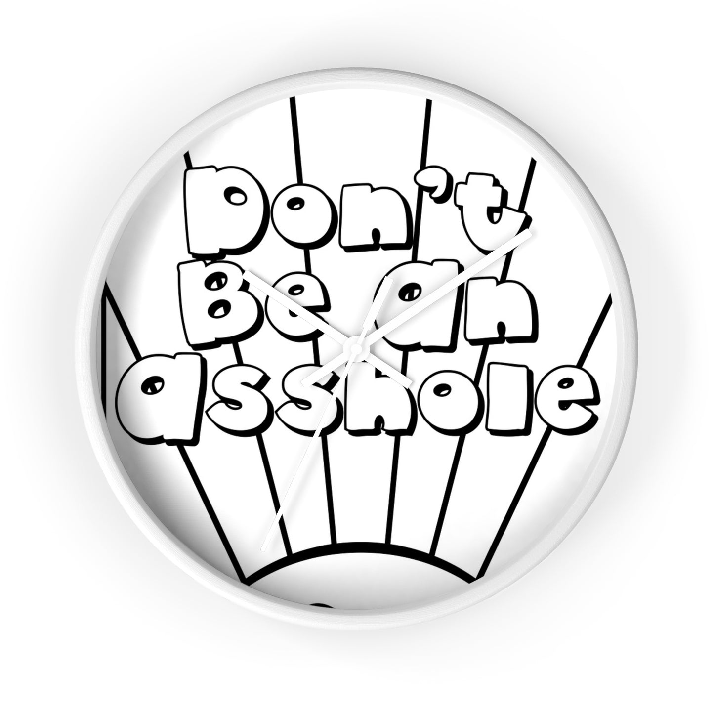 Playful Motivational Wall Clock - Perfect for Gifts, Home Decor, Office, Funny Quotes, Unique Timepieces
