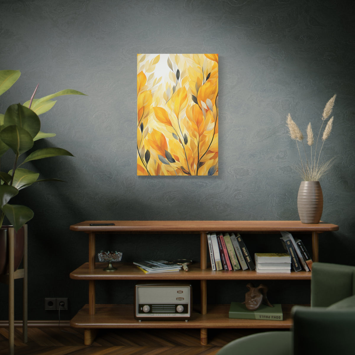 Gorgeous Yellow Matte Canvas Art Print, Stretched, 1.25"