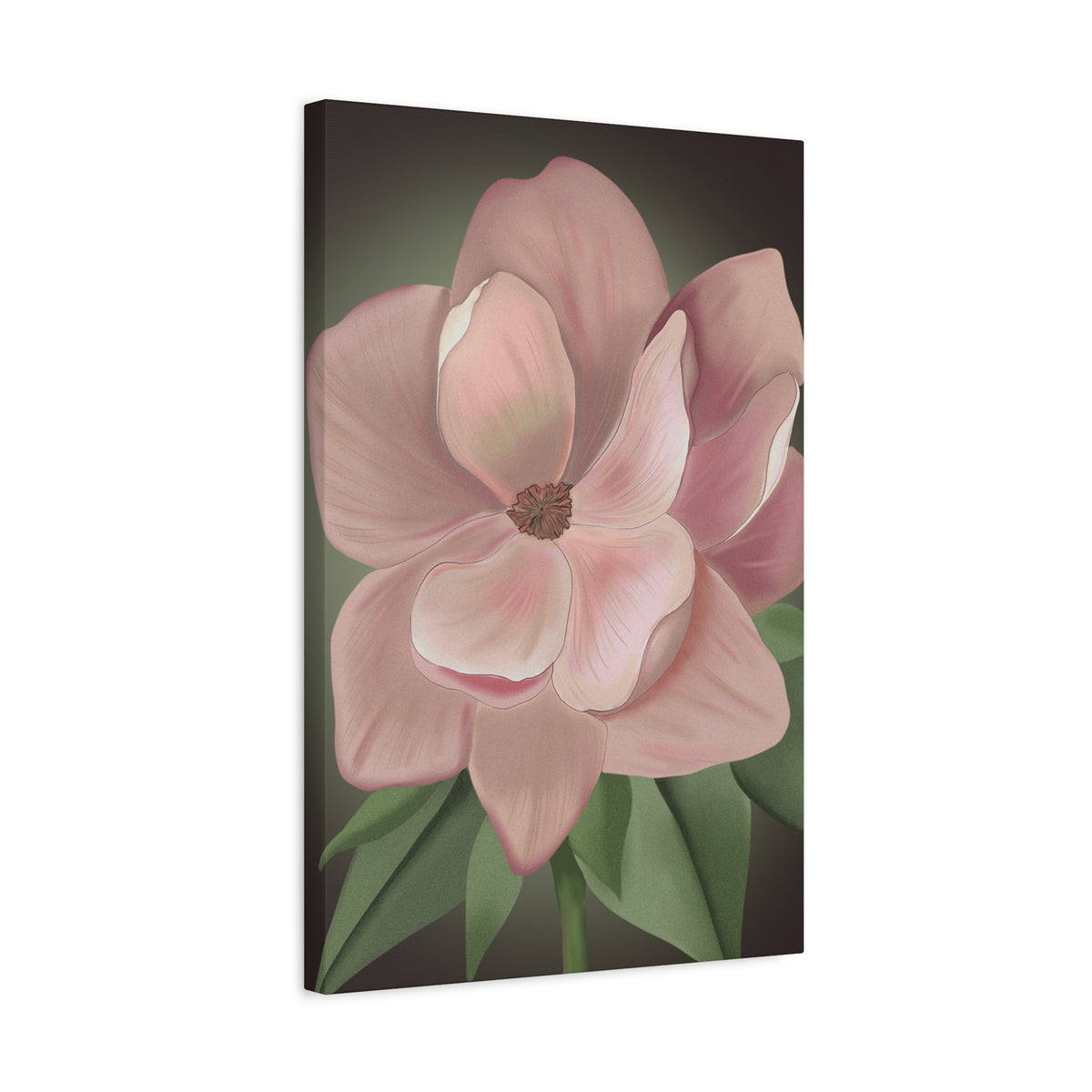Matte Canvas, Stretched, 1.25" Pink Flowers