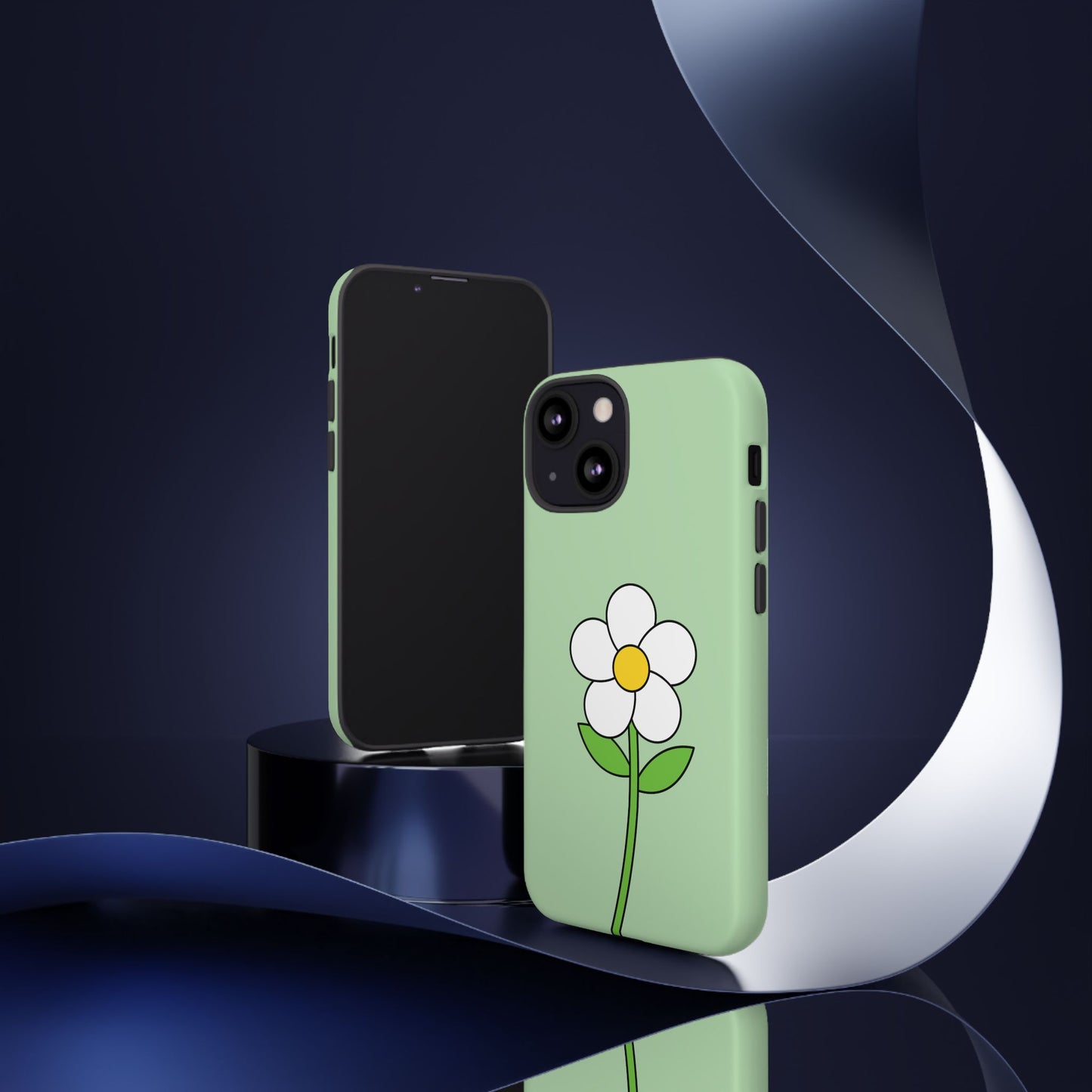 Floral Phone Case - Tough Cases for Nature Lovers, Cute Green Flower Design, iPhone Cover, Gift for Her, Spring Accessories