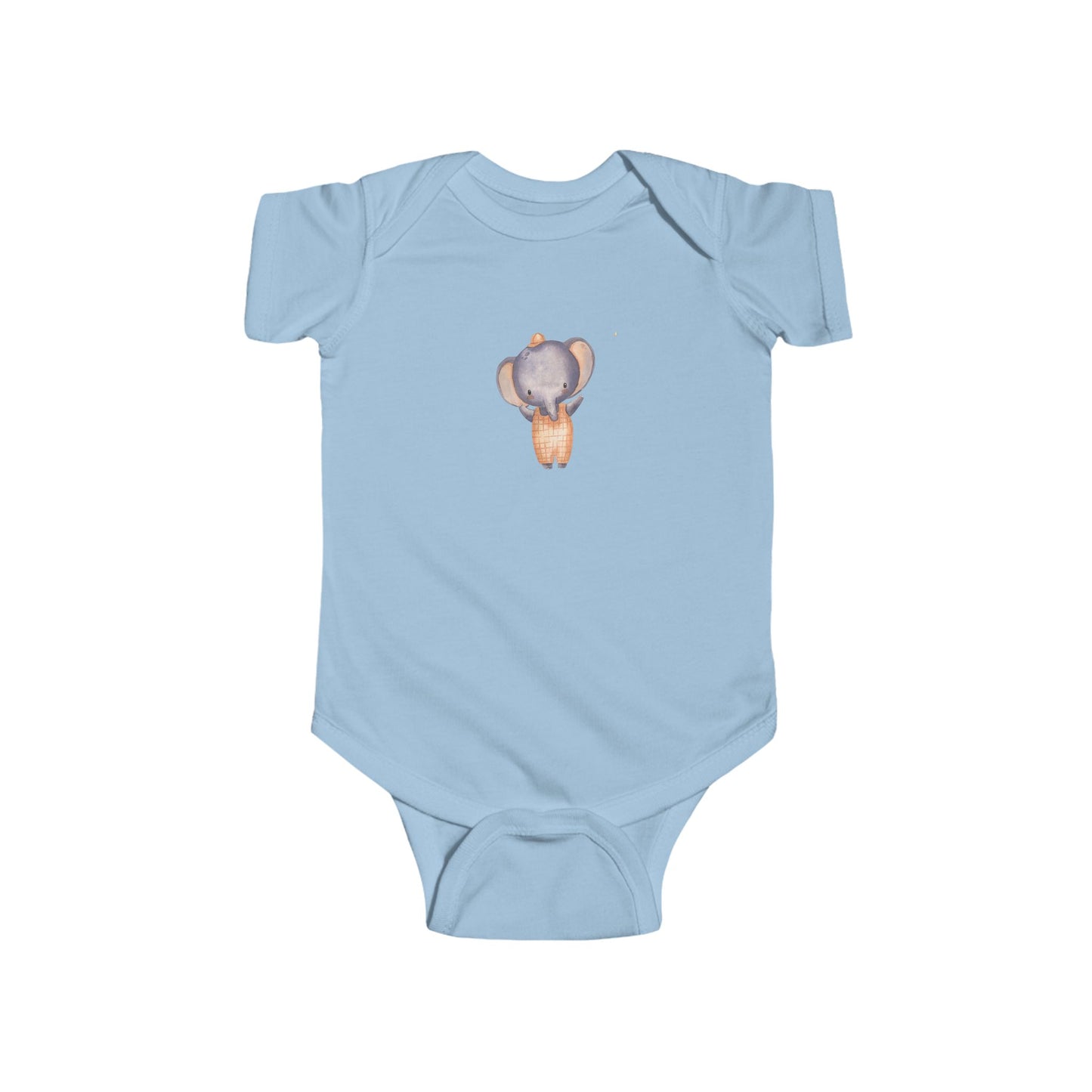 Cute Baby Bodysuit with Adorable Elephant Design, Infant Clothes, Baby Shower Gift, Newborn Outfit, Toddler Apparel