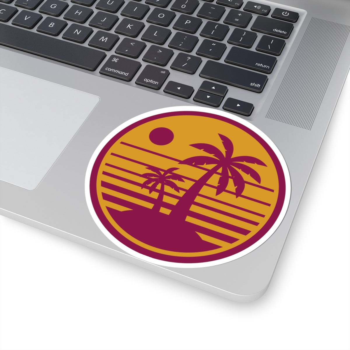 Tropical Sunset Stickers: Perfect for Laptop, Water Bottles, Travel Journals, Car Decor, Gift for Beach Lovers