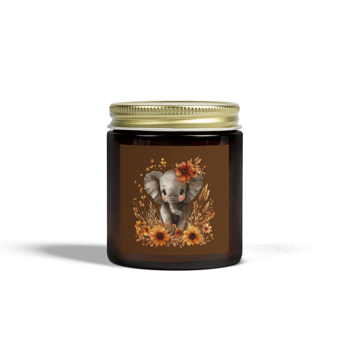 Whimsical Elephant Scented Candle - Coconut Apricot Wax for Home Decor, Gifts, Relaxation, Baby Showers, Birthday Celebrations