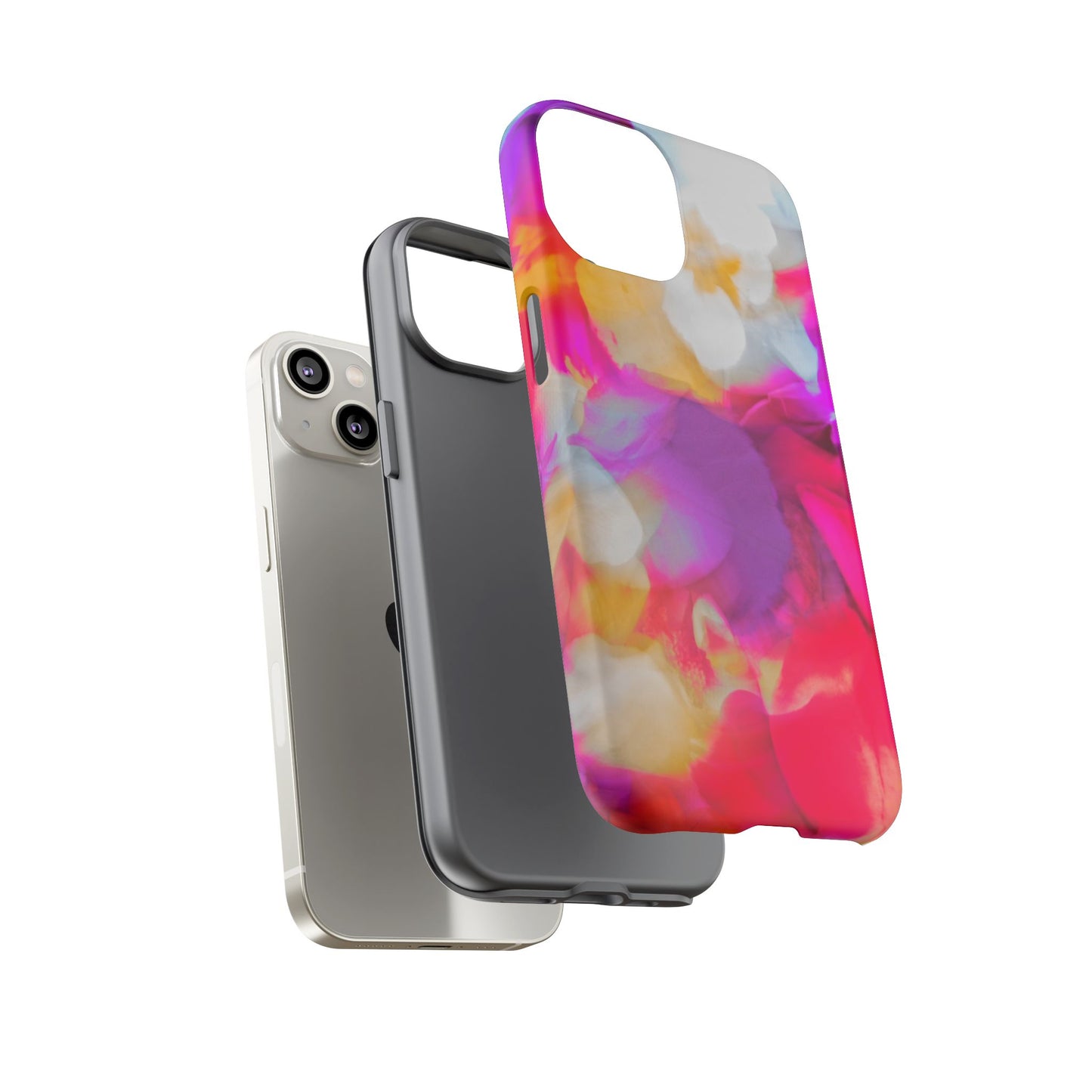 Floral Phone Case: Stylish Art for Your Device, Tough Cases, Gift for Her, Flower Print, Trendy Accessories, Phone Protection