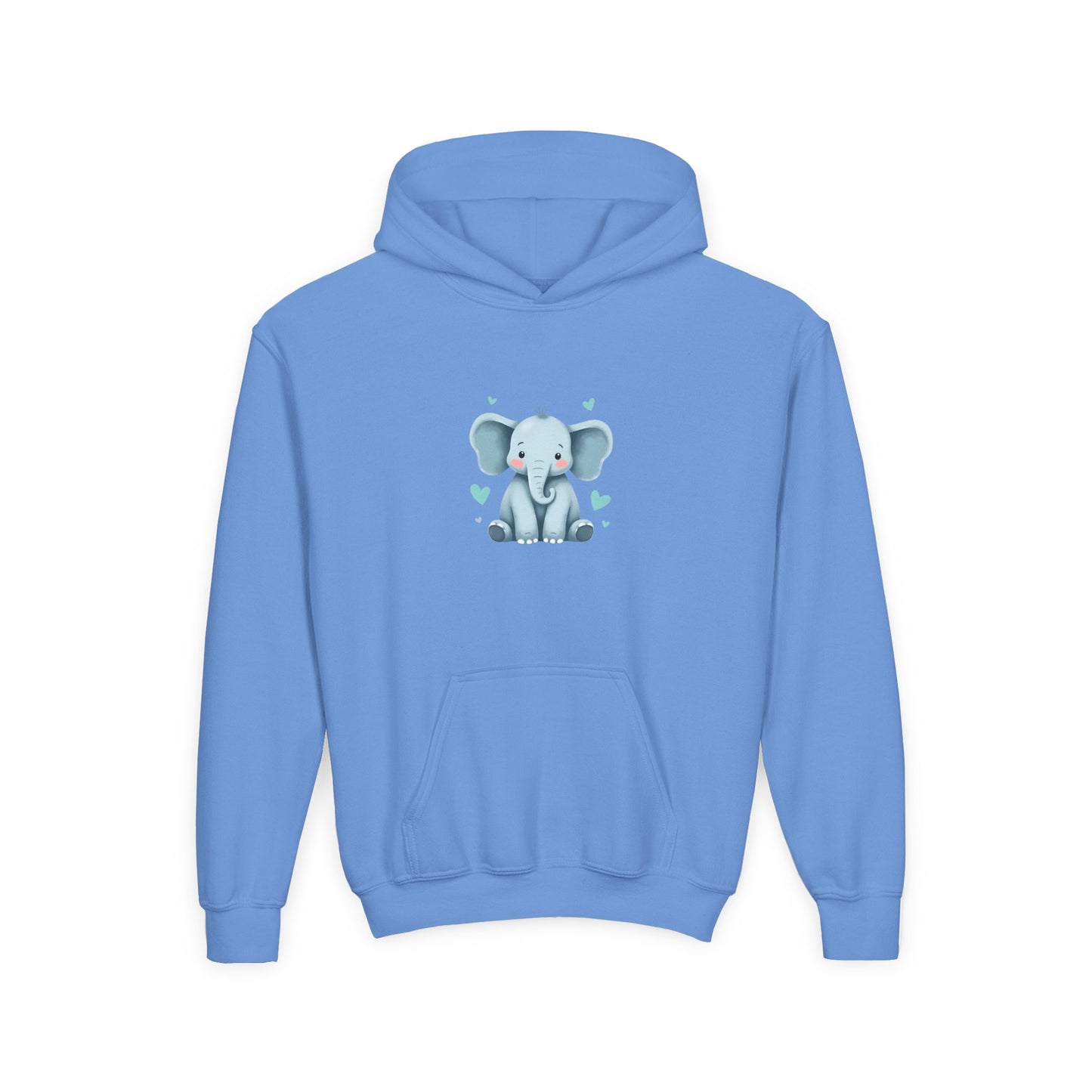 Youth Elephant Hoodie for Kids, Cute Animal Hoodie, Cozy Sweatshirt for Boys and Girls, Birthday Gift, Casual Layering