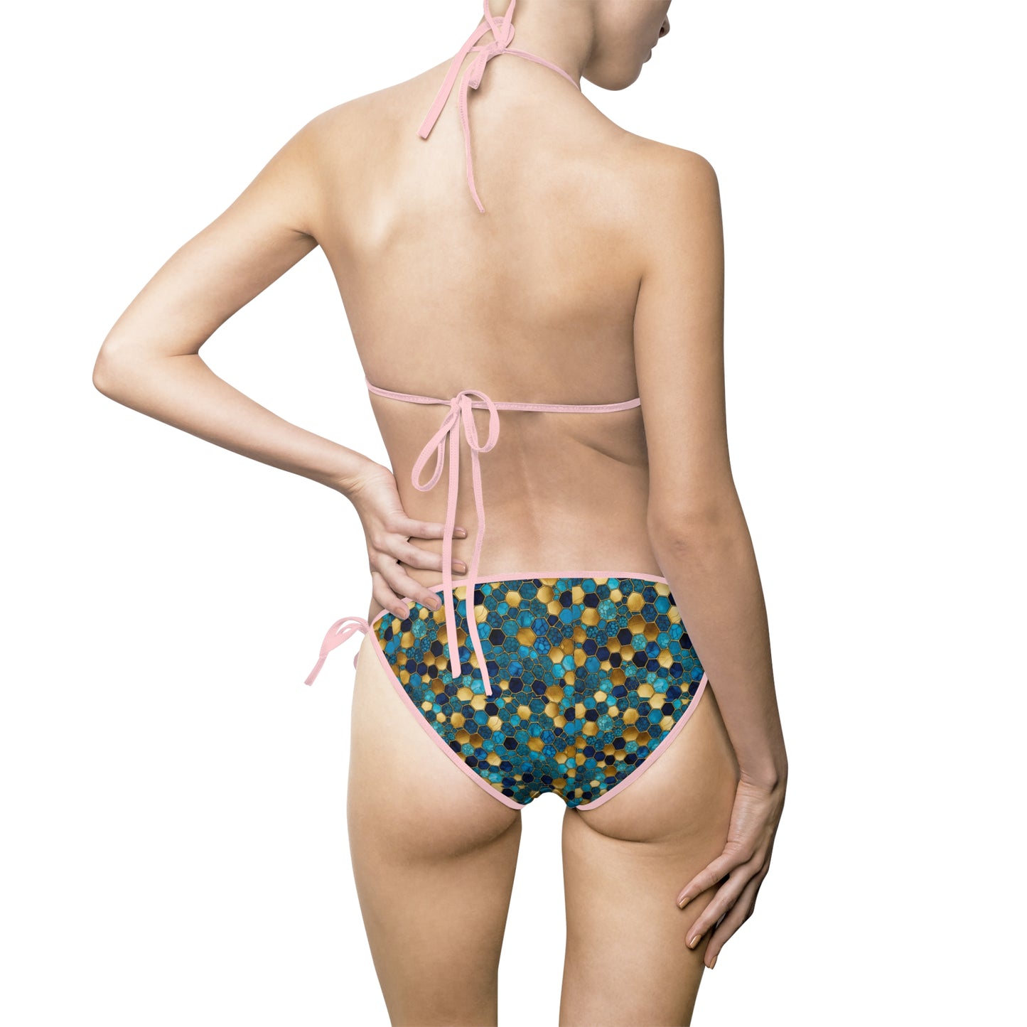 Women's AOP Bikini Swimsuit, Tropical Swimwear, Beach Vacation, Summer Pool Party, Swimsuit for Women, Stylish Swim Set
