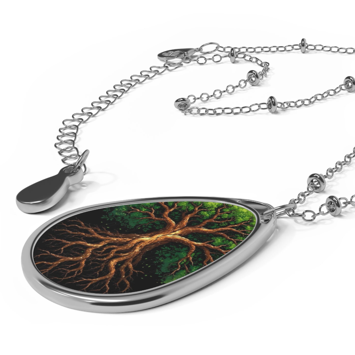 Tree of Life Oval Necklace, Nature Jewelry, Gift for Her, Bohemian Necklace, Spiritual Gifts, Personalized Pendant