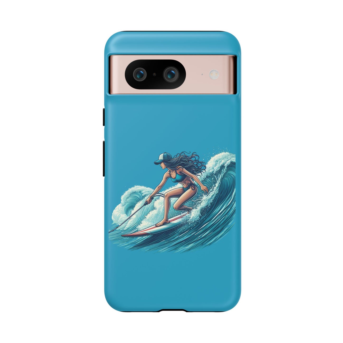 Surfing Phone Case, Coastal Vibes Phone Cover, Tough Cases for Beach Lovers, Ocean Art Phone Accessories, Summer Gift Idea